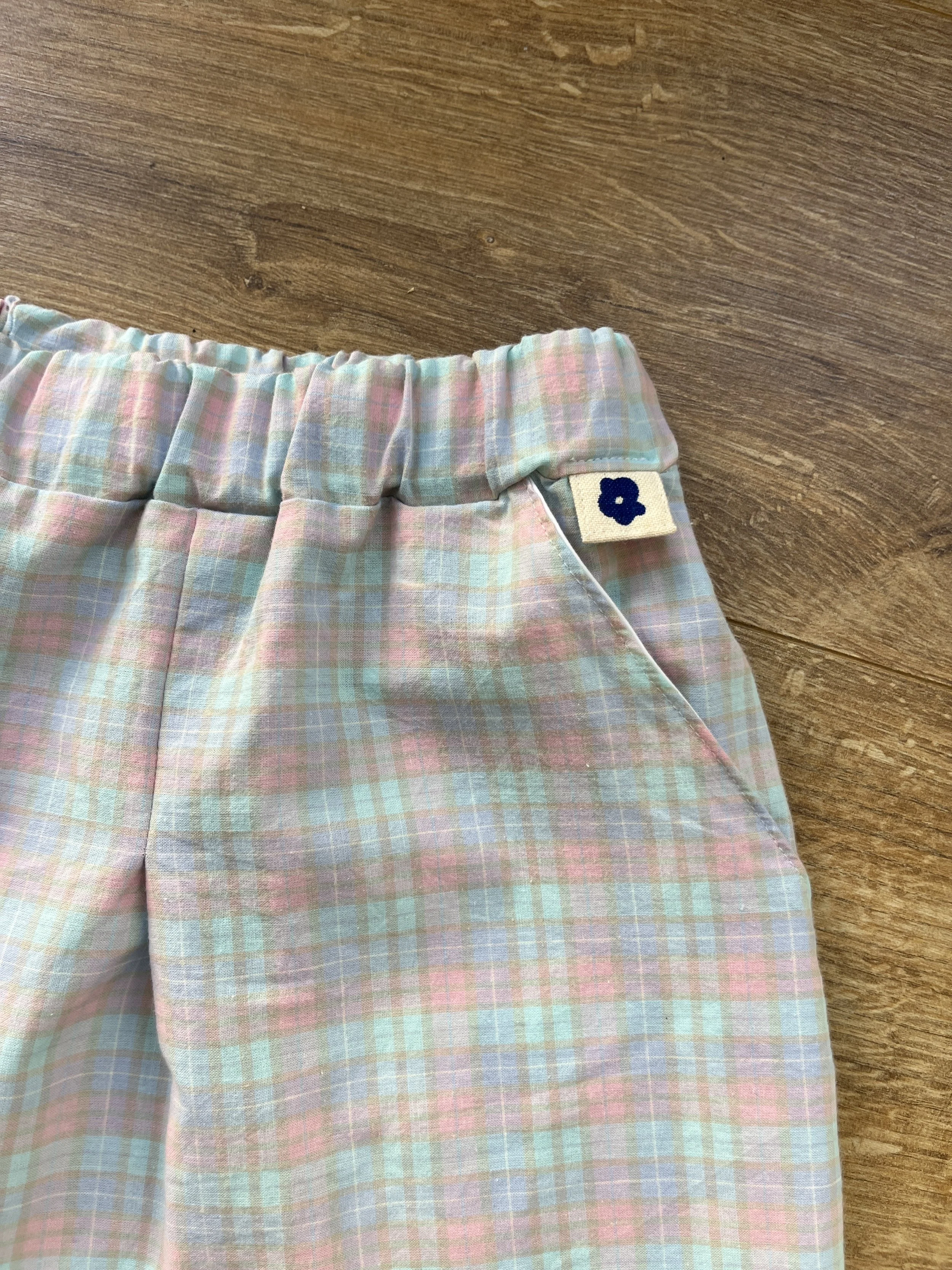 Bermuda long carreaux taille M-L