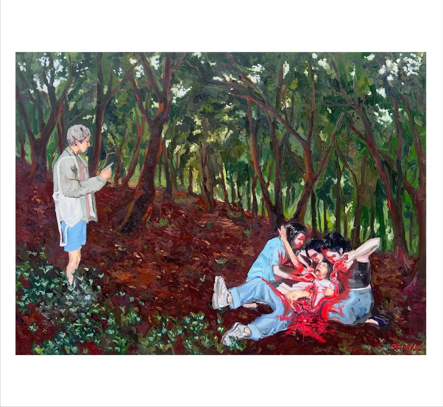 careful where you go in the woods&hellip;
you might stumble across the Witches Feast&hellip;

I just wanted to not take myself very seriously with this piece and make something kinda fun and gruesome just because. :]

#oilpaintings #art #artwork #con