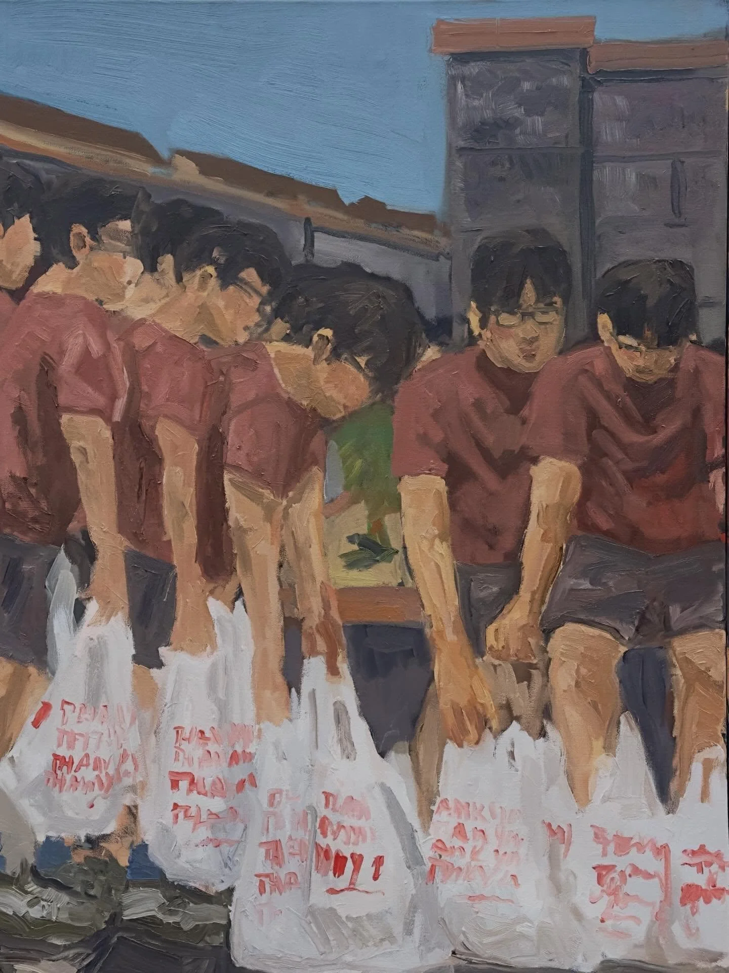 Second section of my triptych :))

&ldquo;Thank You, Thank You&rdquo; Oil on Canvas, 40 x 30 inches 

#oilpainting #art #artist #suburbs #arizona