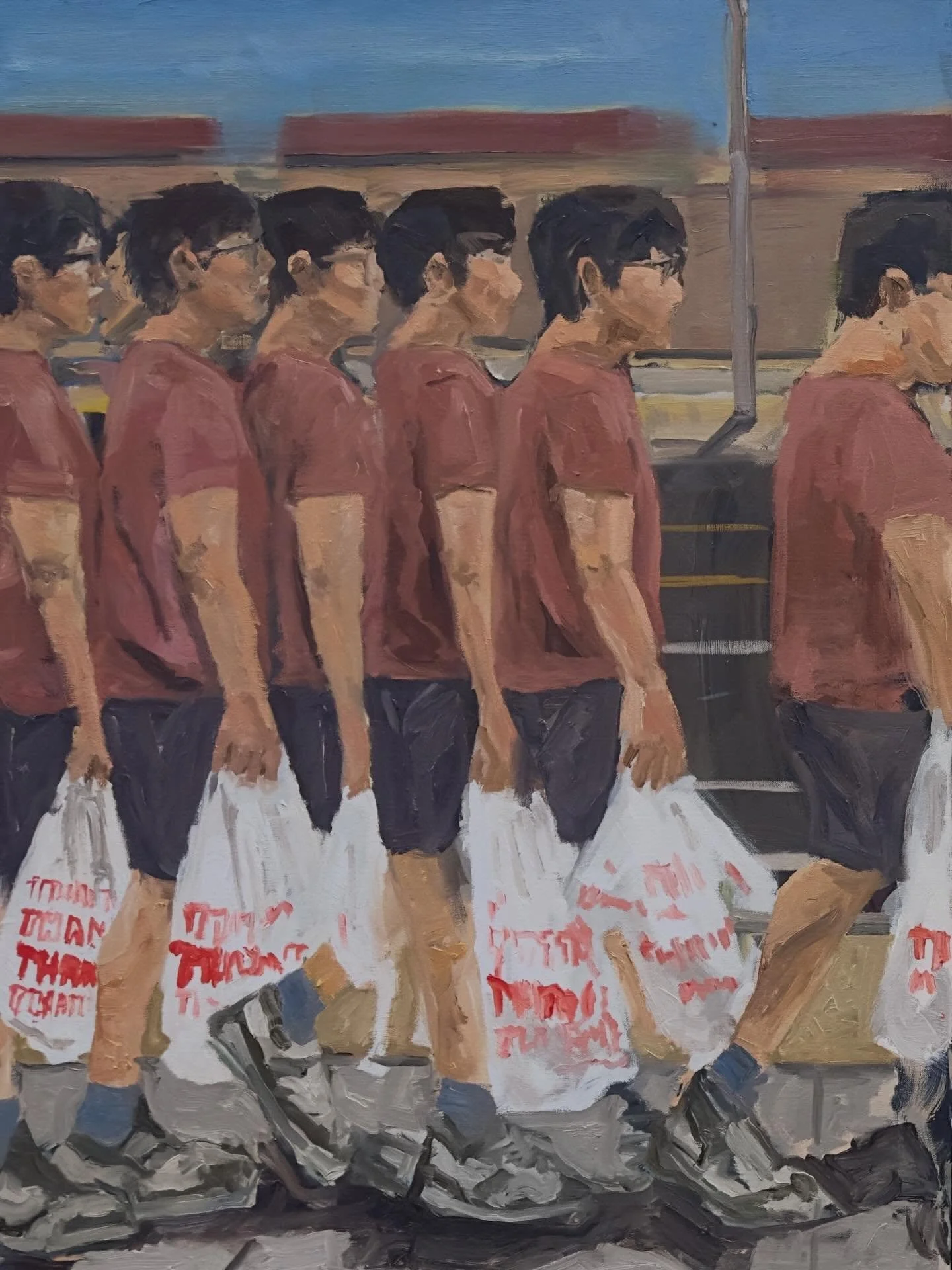 First section of my triptych :)

&ldquo;Thank You&rdquo; Oil on Canvas, 40 x 30 inches 

#oilpainting #art #artist #suburbs #arizona