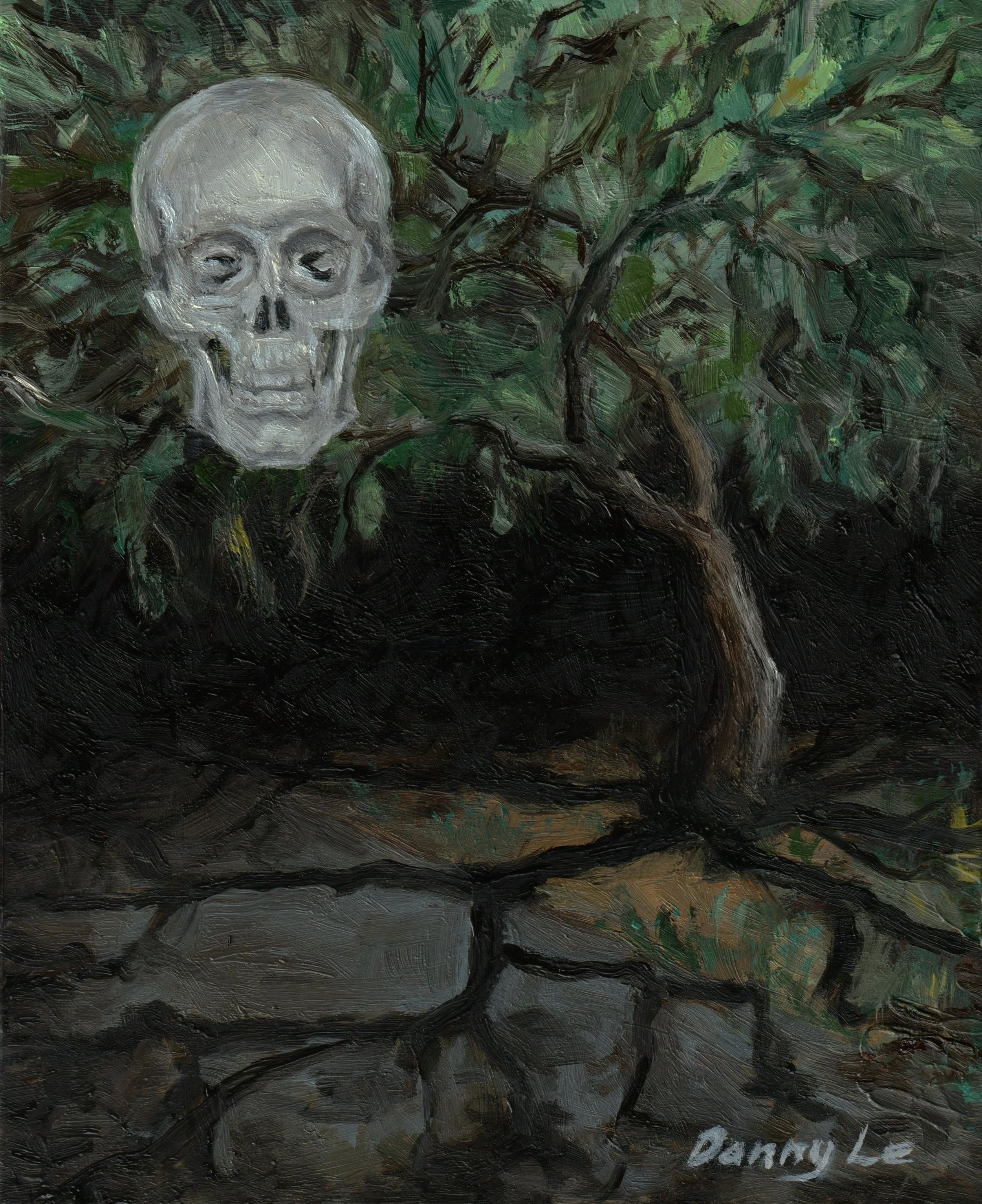 Untitled, Oil on Copper, 7 by 6 inches.