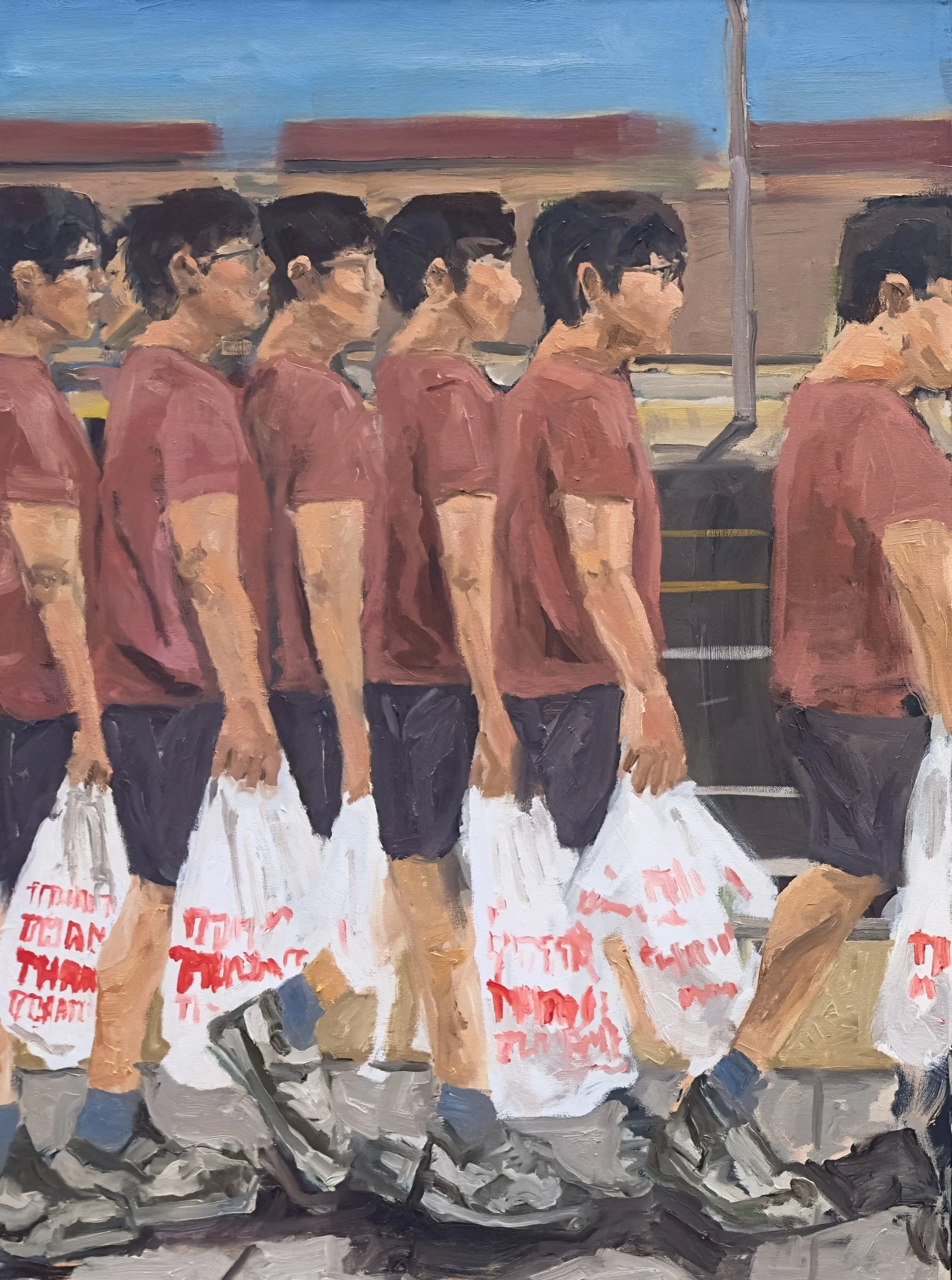 Thank you, Oil on Canvas, 40 by 30 inches. 