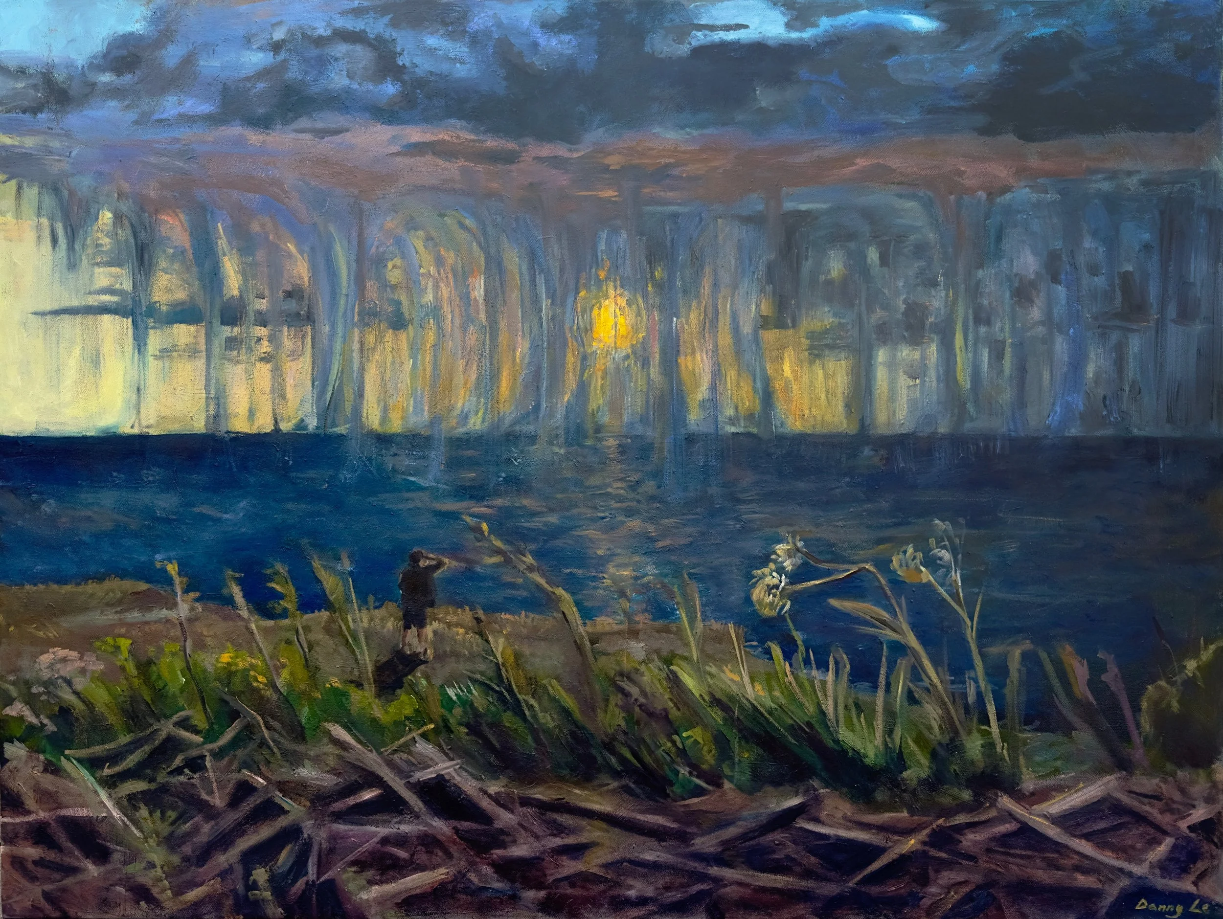Acquaintances, Oil on Canvas, 36 by 48 inches.