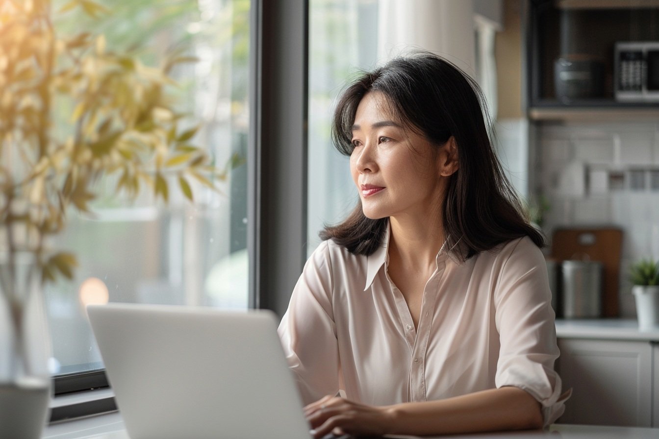 Woman thoughtfully considering probate and estate administration decisions
