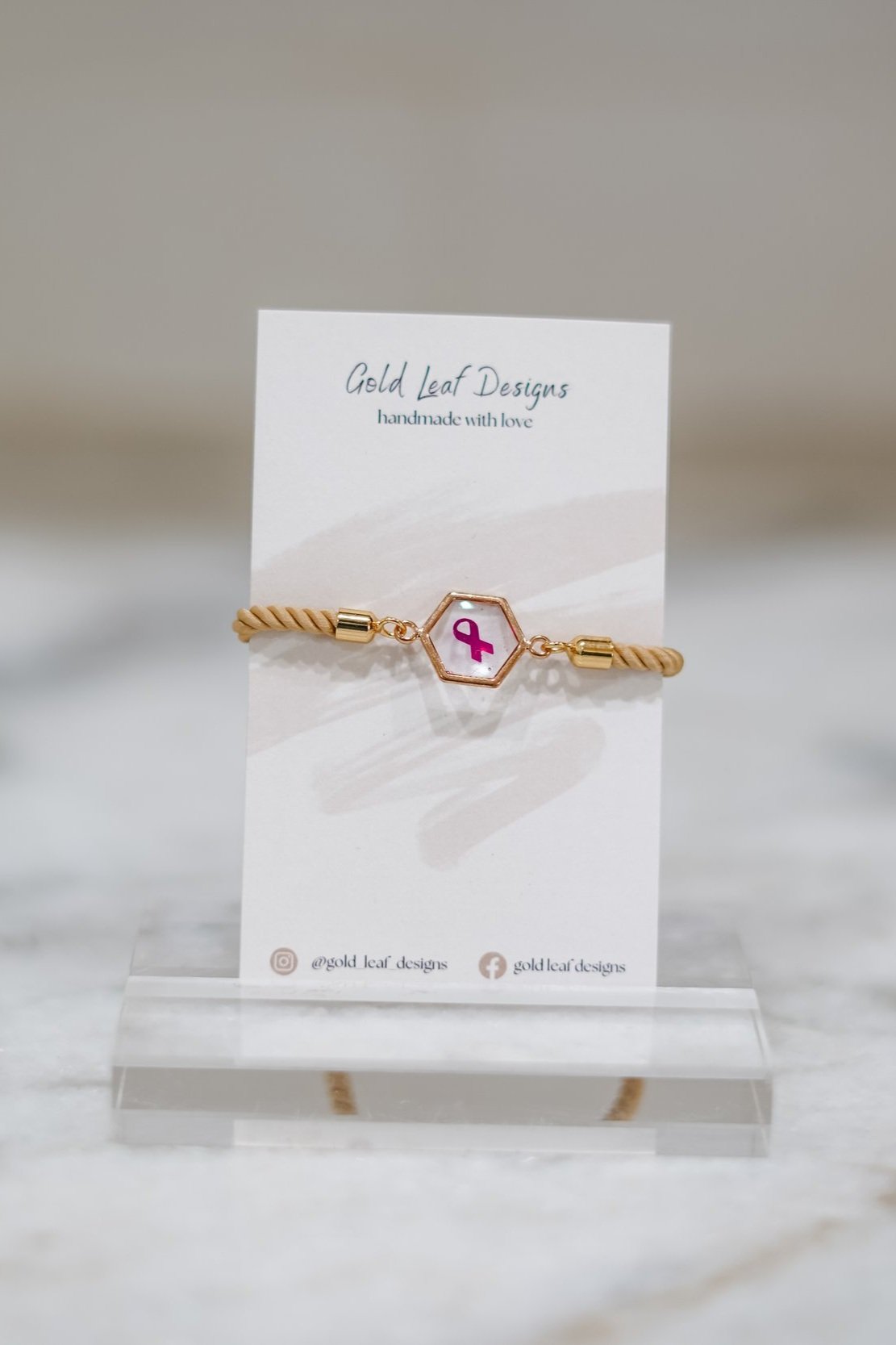 Awareness Ribbon Bracelet