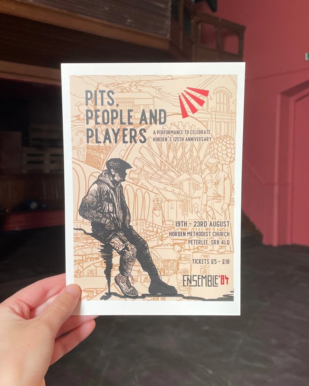 Rehearsals begin today for our upcoming production, Pits, People and Players! We're looking forward to welcoming so many of you to Horden Methodist Church next month (19th-23rd August).

Limited tickets remaining! Book tickets &rarr; ensemble84.com/p