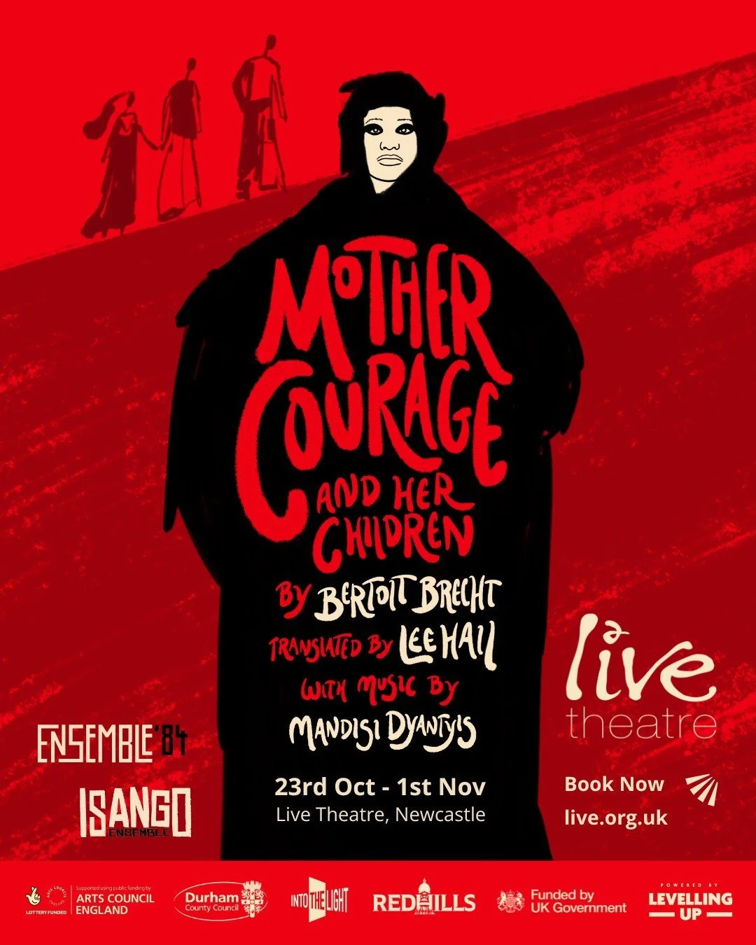 Mother Courage and Her Children is coming to @livetheatrenewcastle! Tickets are on-sale now, join us 23rd October - 1st November 2025! 

A fierce, urgent retelling of Bertolt Brecht&rsquo;s classic anti-war play, translated by Lee Hall, directed by M