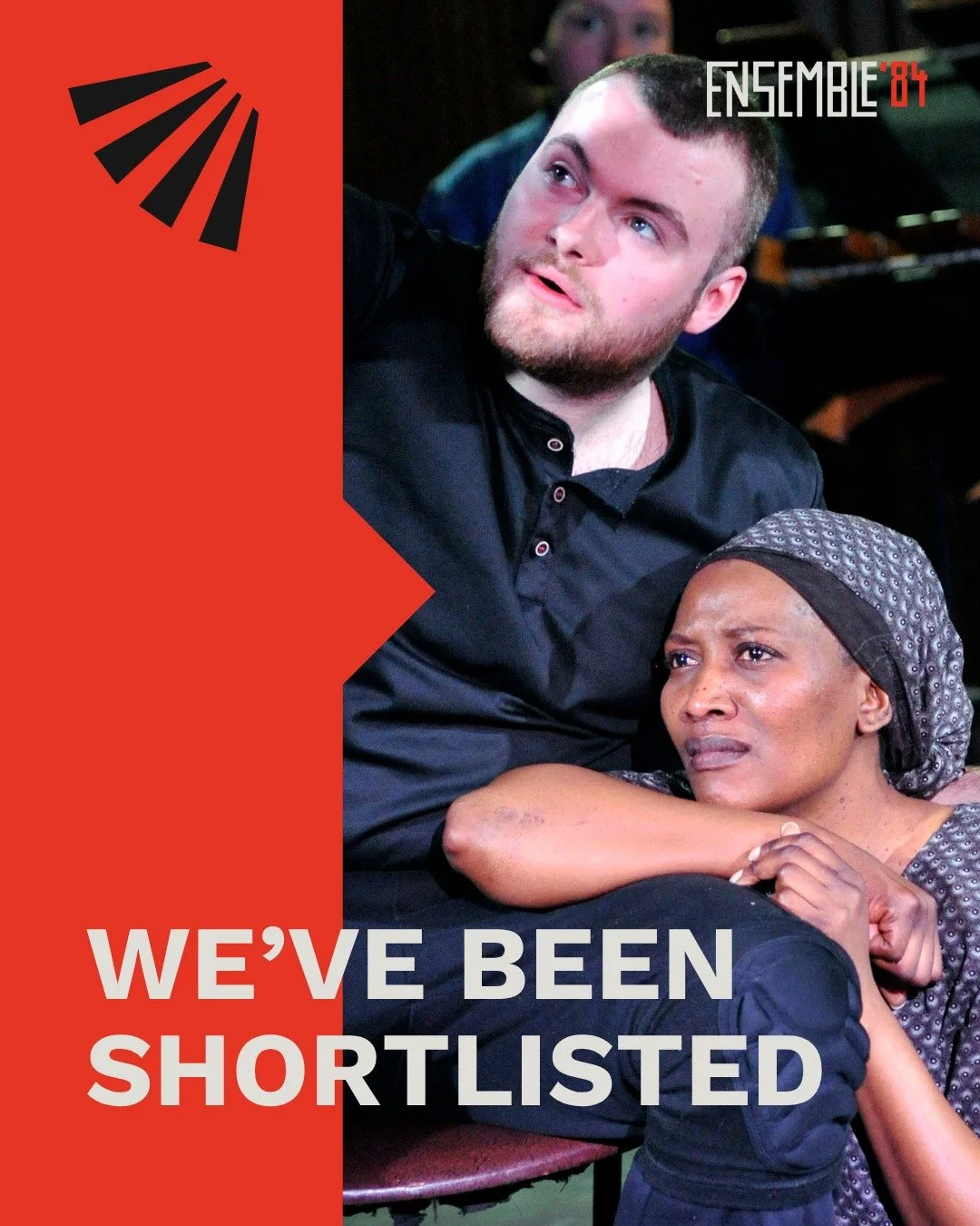 We are delighted to announce that we have been shortlisted for three categories at this year's North East Culture Awards! 

THE ARTS COUNCIL ENGLAND AWARD - Ensemble '84 

NEWCOMER OF THE YEAR - Ensemble '84 

PERFORMANCE OF THE YEAR - Ensemble '84 a