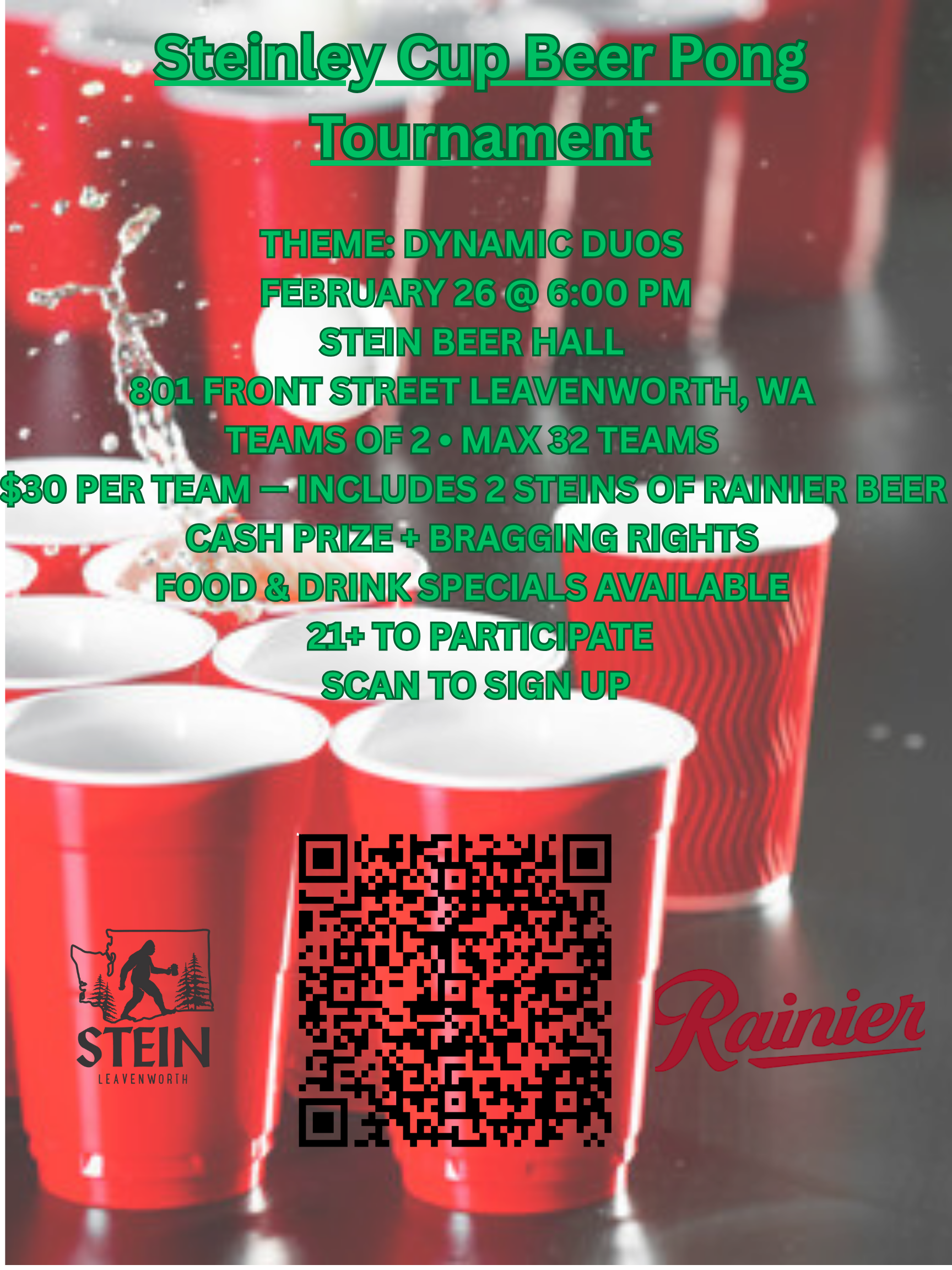 Steinley Cup Beer Pong Tournament