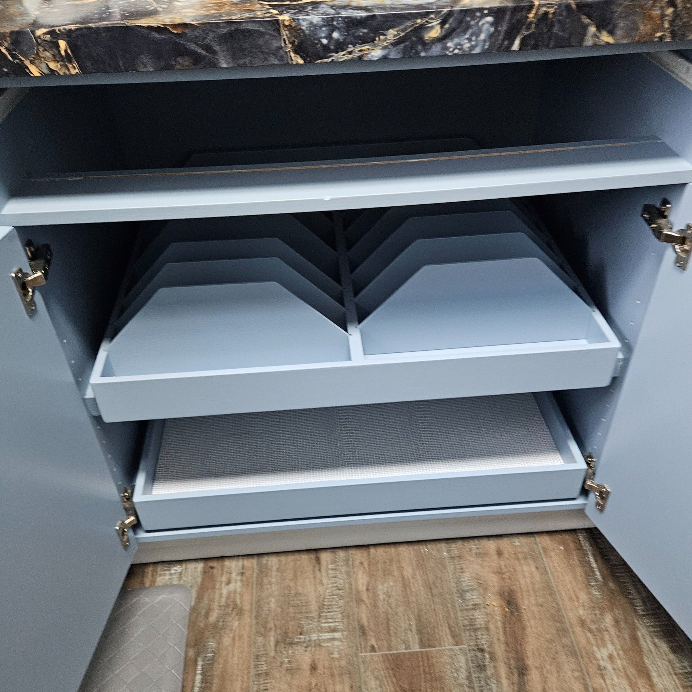 custom drawers, custom shelves, cabinet painting