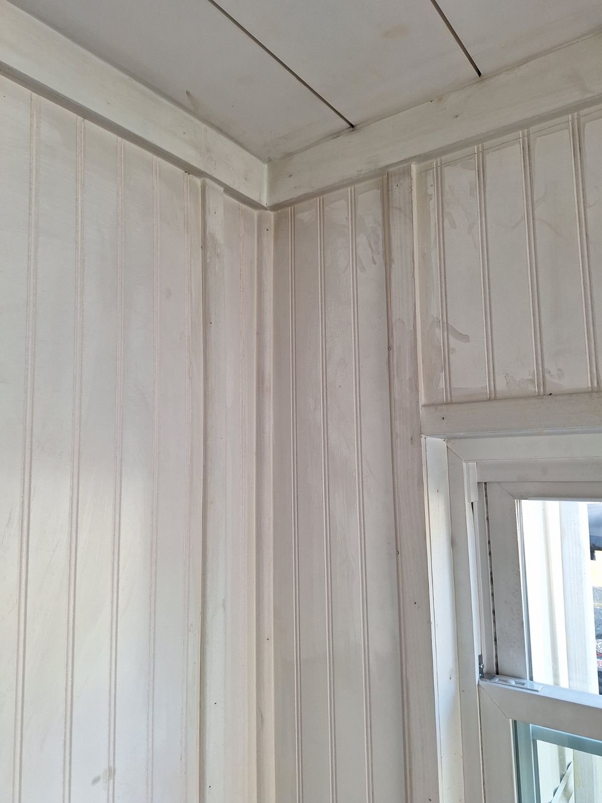 before image, painting sunroom, repair