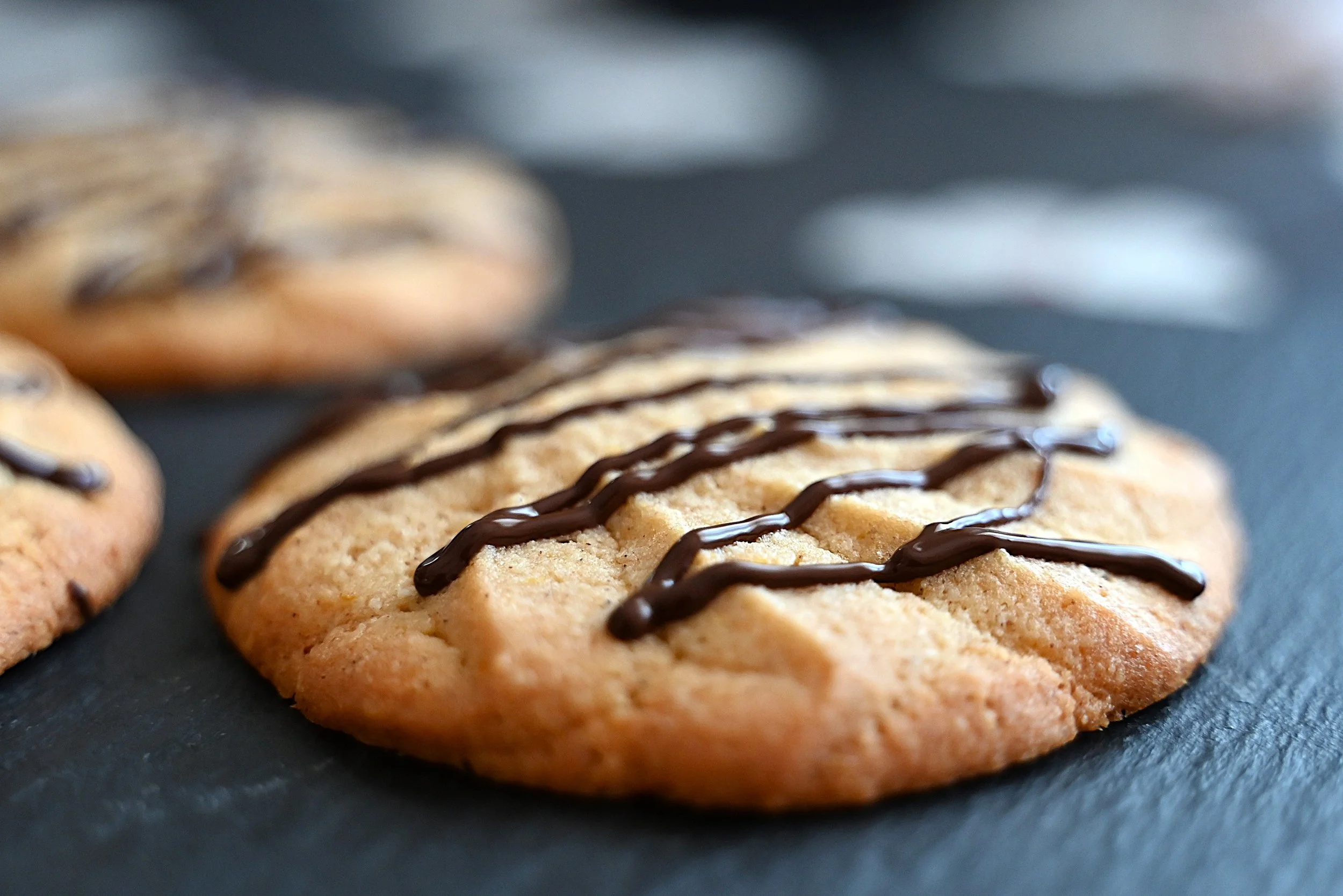 Biscuits marbré de chocolat fondu, photo issu de mon livre de recette