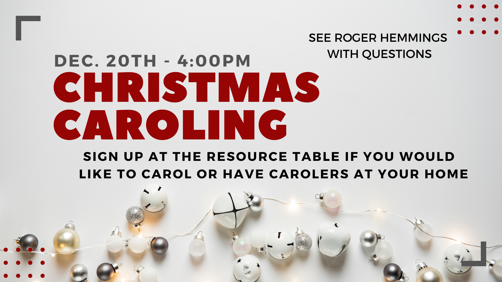 Christmas Caroling