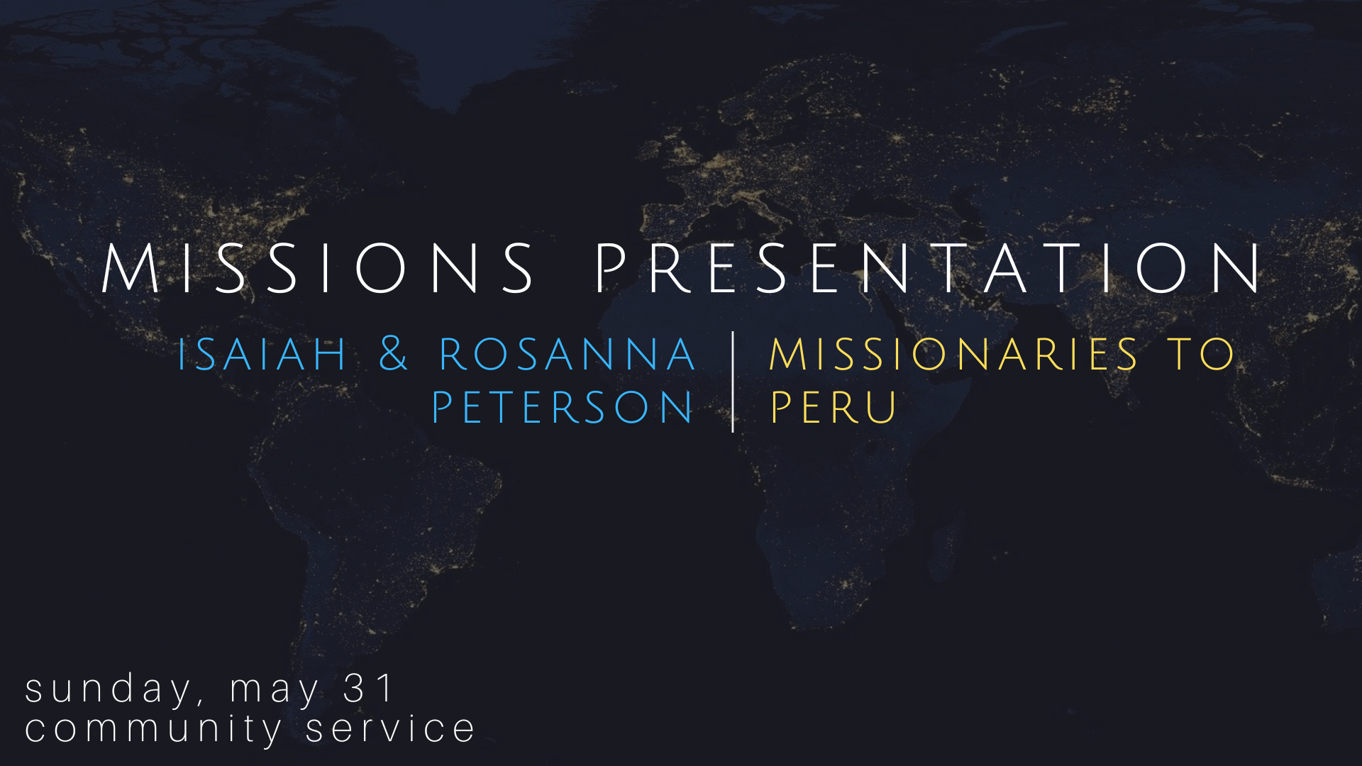 Missionary Presentation