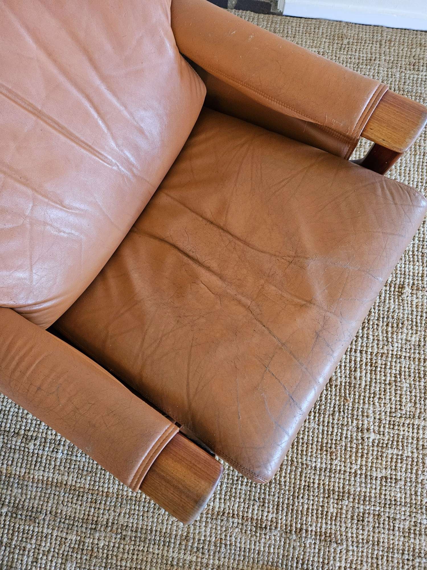 Tessa T21 Leather Swivel Chair Seat