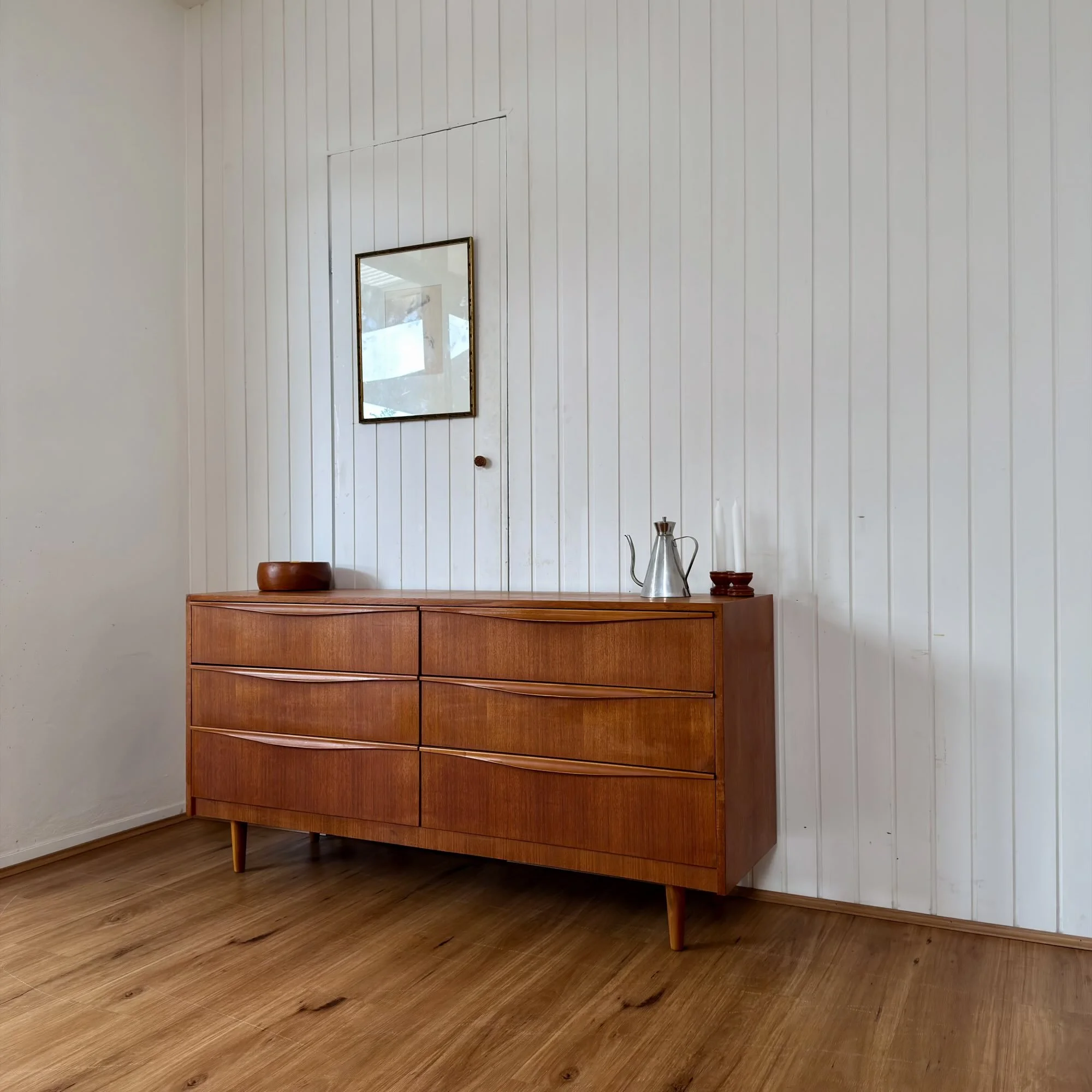 Reliance Mid century vintage teak dresser