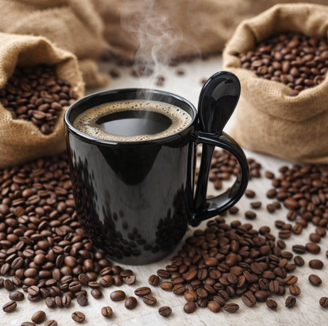 13oz. Ceramic Mug With Spoon