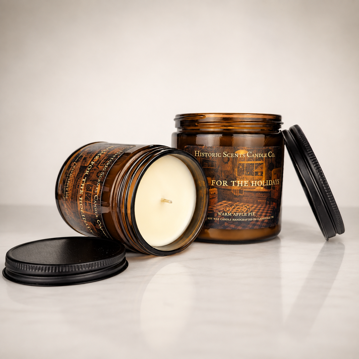 Home For The Holidays Spiced Apple Scented 8oz. Candle