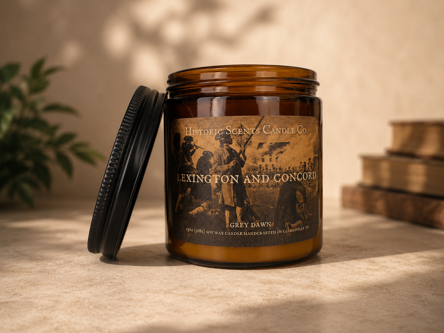 Lexington And Concord Grey Dawn 8oz. Scented Candle