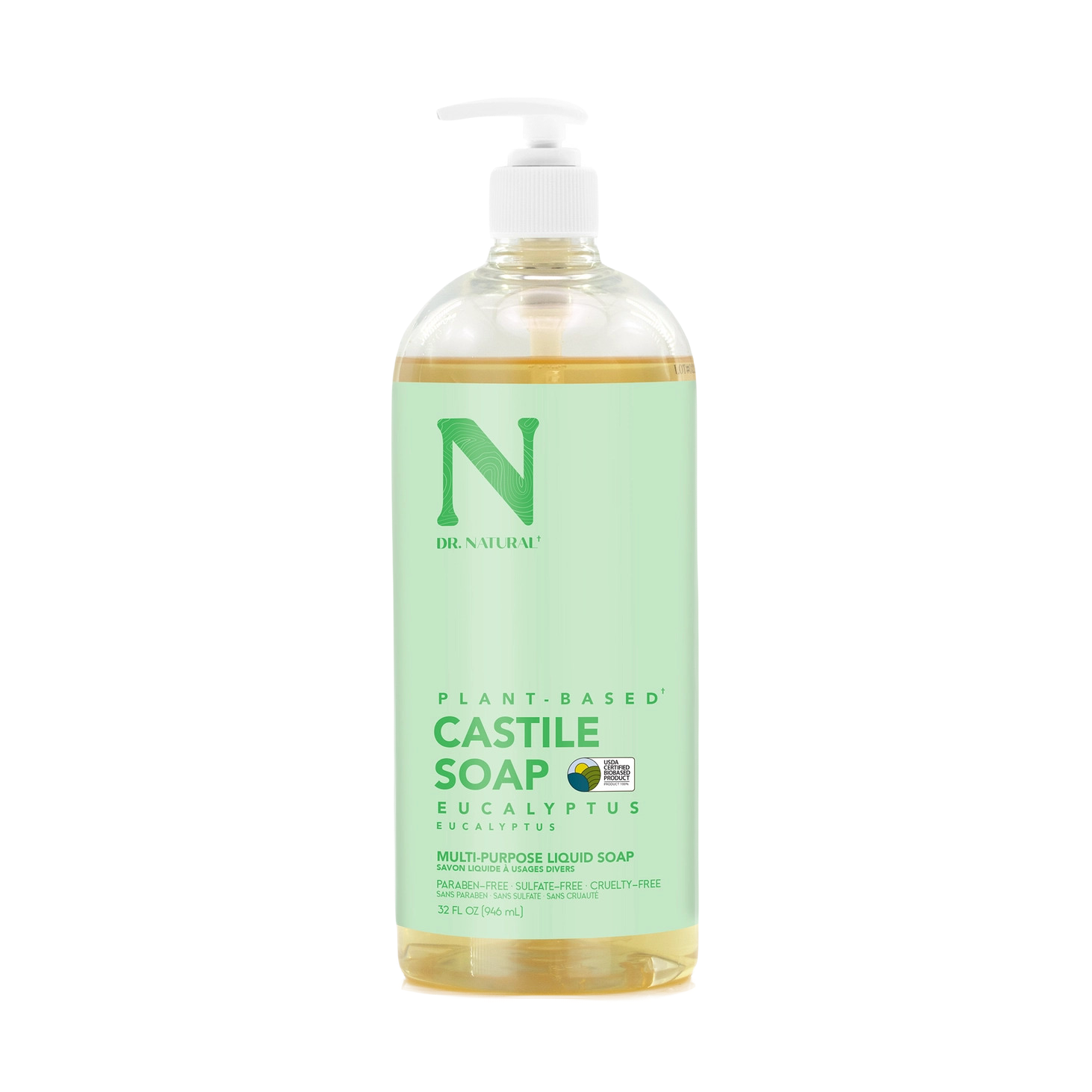 Dr. Natural Castile Liquid Soap - 32oz