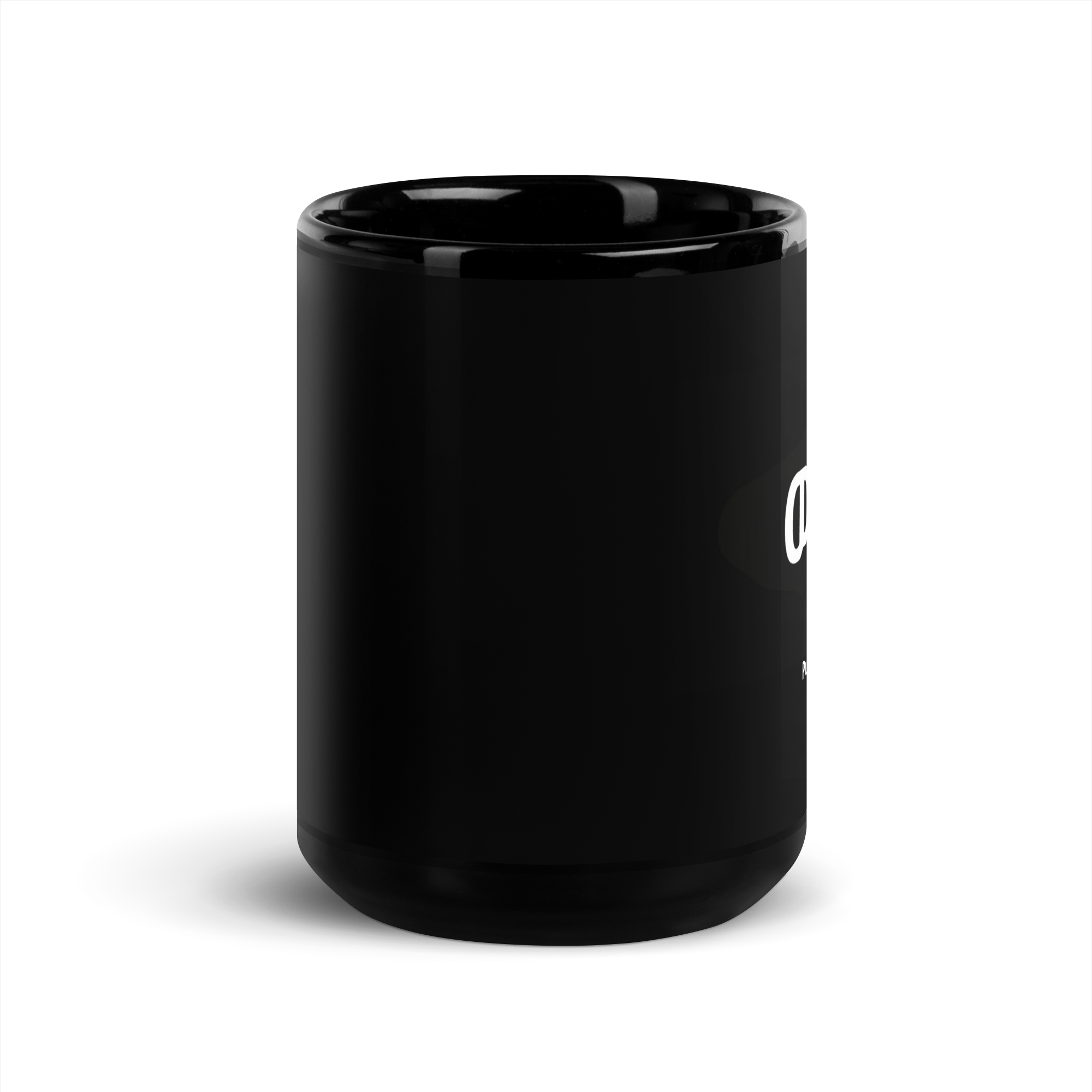 Welela Black Glossy Mug
