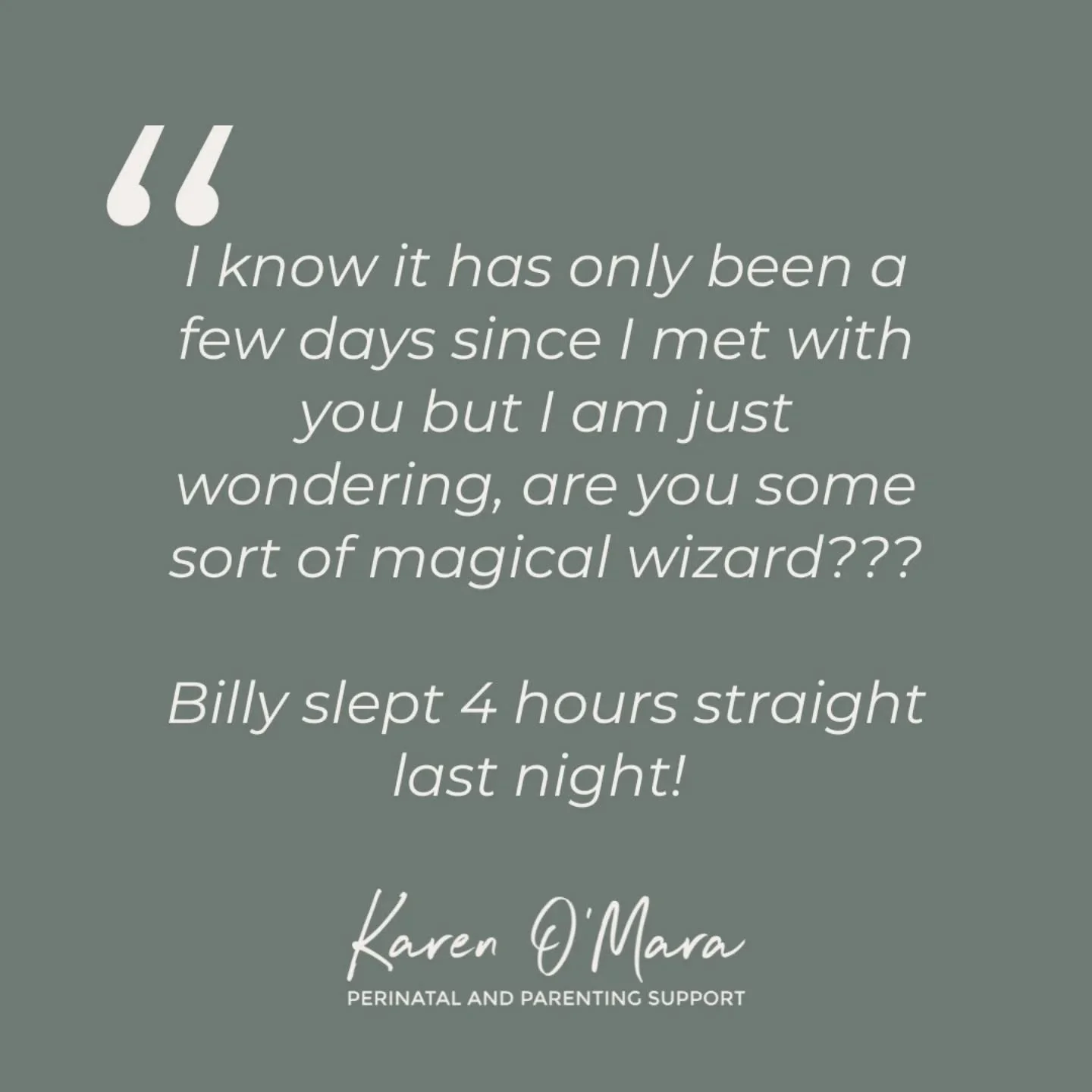 This is why I do what I do! This feedback literally made my day! 🥳

At @gather_bykindred last week I met with a mum for her first session to see me as a NDC practitioner to discuss her 7.5 month old baby's sleep. Her baby was frequently night waking