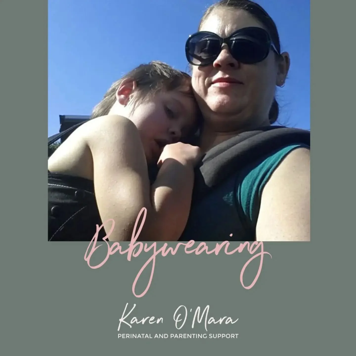 Babywearing isn't just for babies! 

I wore my daughter on my back until she was over 3 years old. It was an absolute lifesaver because I also had a toddler to wrangle, and she often didn't want to be put down, wanted to be close to me at all times. 