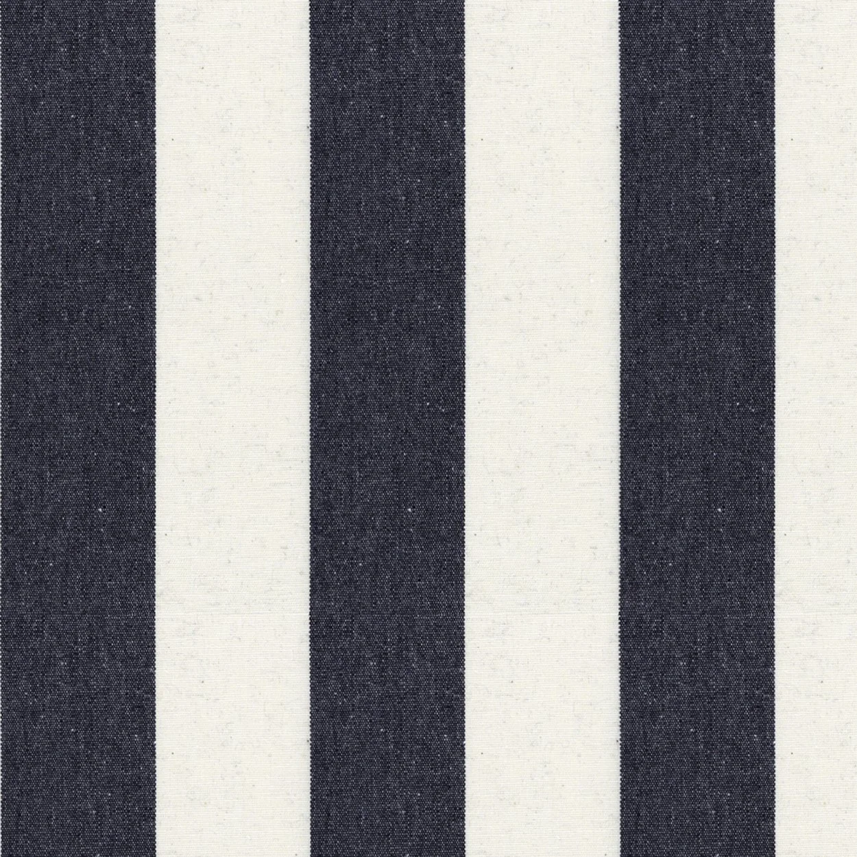 Ian Mankin The Charcoal and Grey Collection Devon Stripe Stripe Black Fabric FA172-002 Swatch.jpg