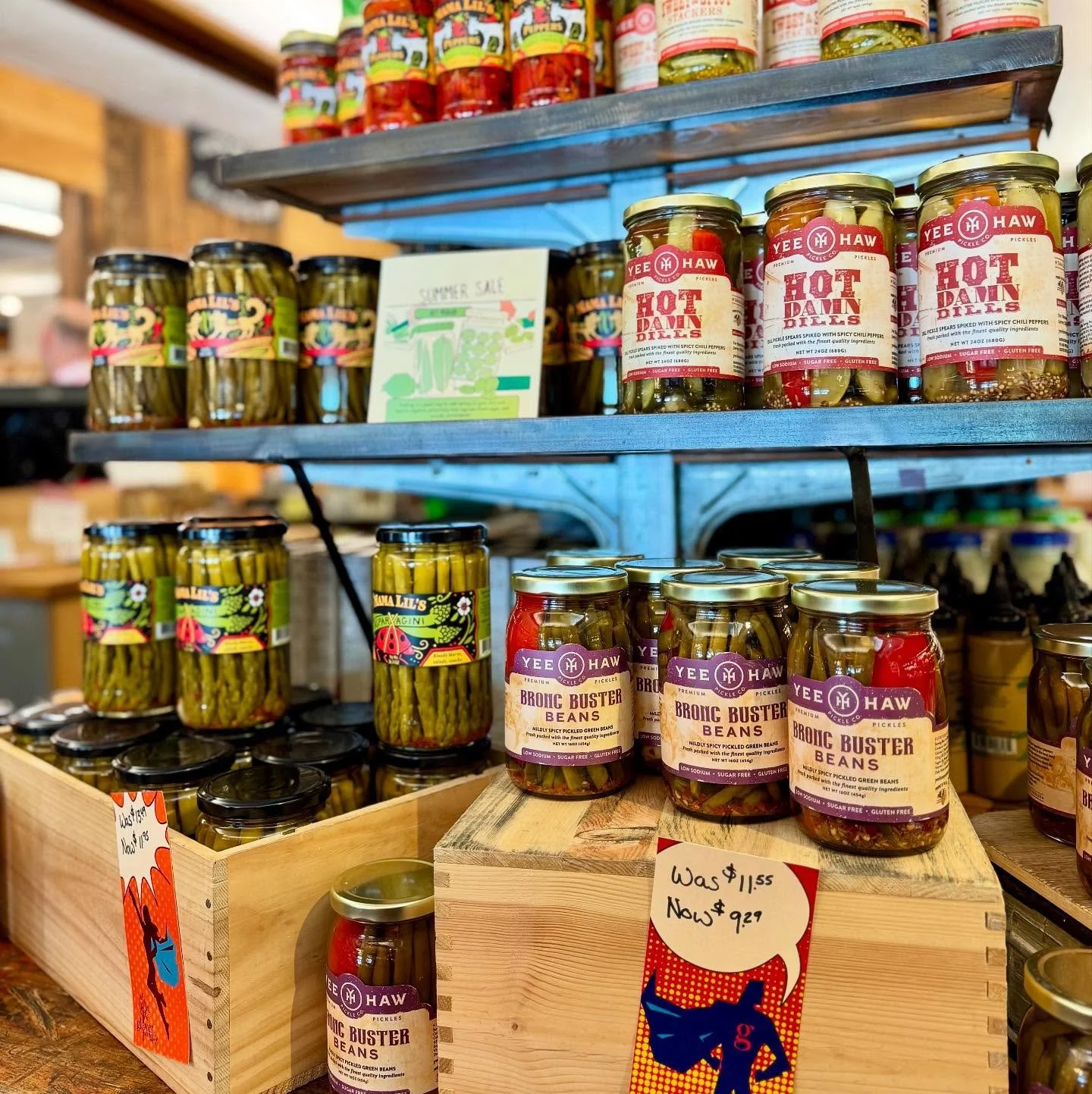 🥒🍒🍋 Summer&rsquo;s in full swing here at the store!

✨ Stock up during our Summer Pickle Sale and give your gut some love with probiotic-packed snacks.

🫐 Fresh Falls View Blueberries, currants and sweet cherries just landed&mdash;grown right her