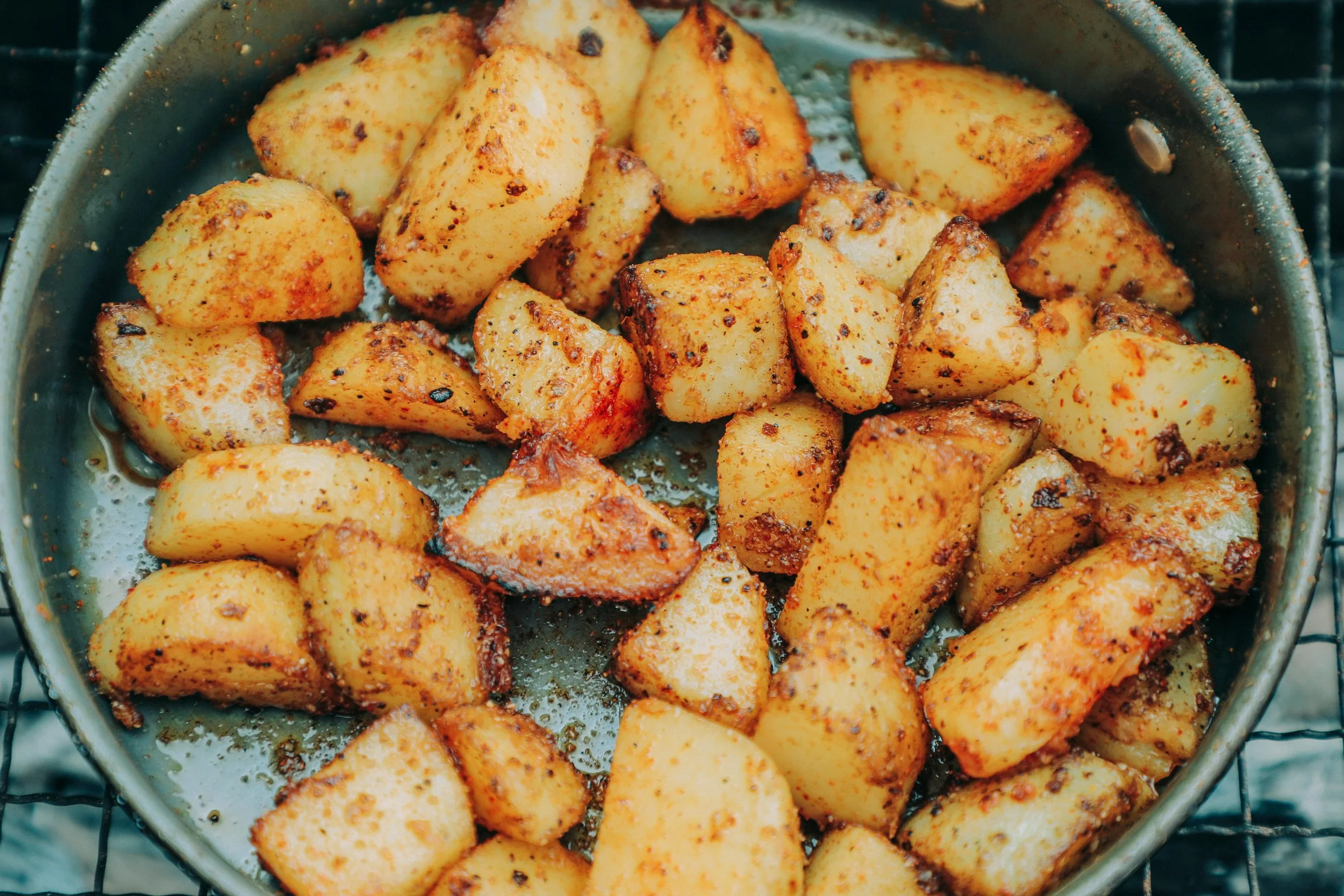 Garlic Chive White Balsamic Roasted Potatoes