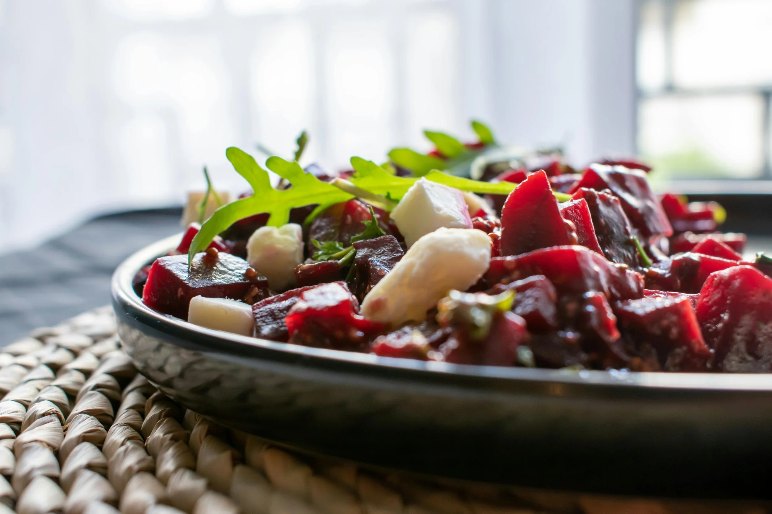 Roasted Beet and Goat Cheese Salad with Lambrusco Vinegar Reduction