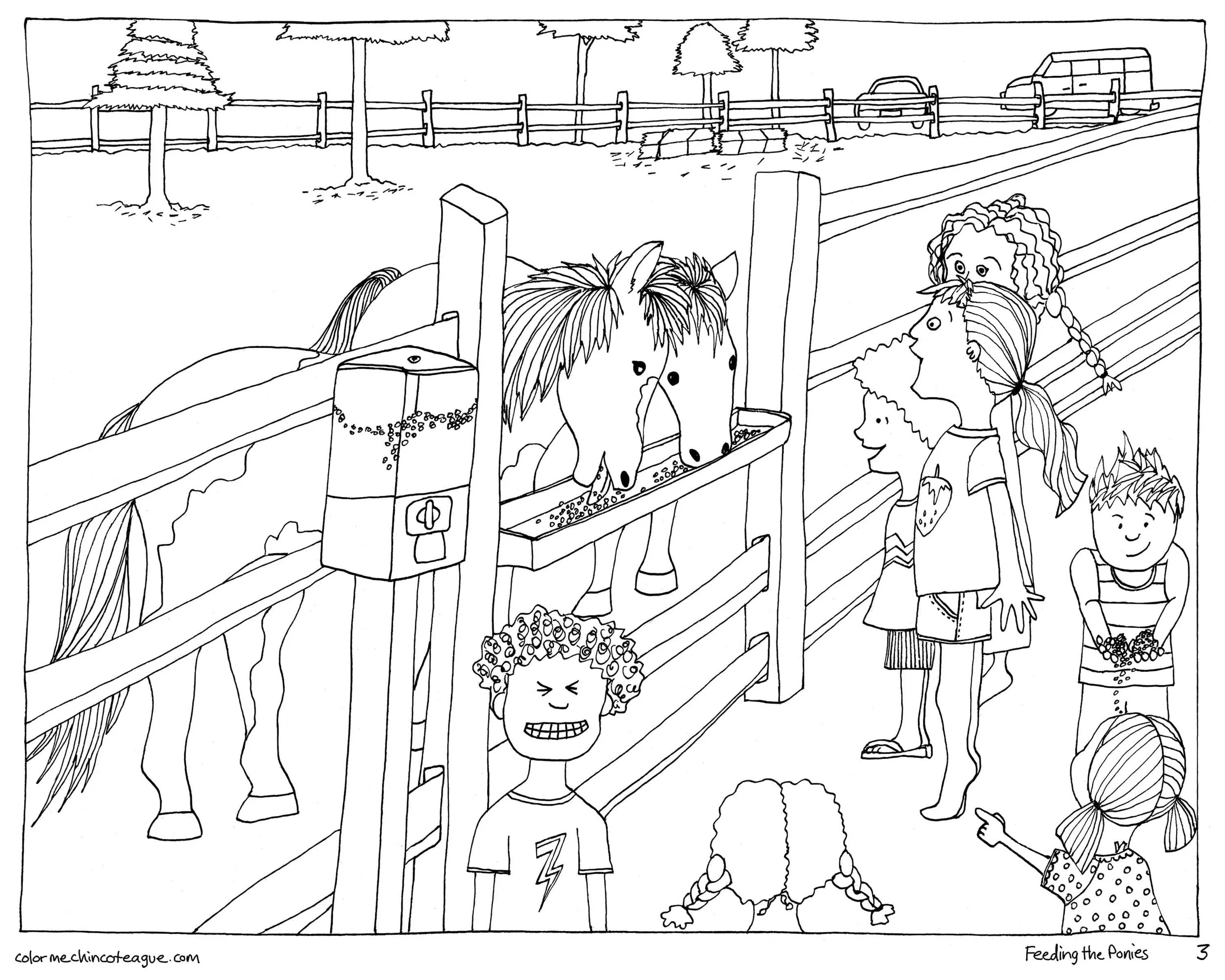 chincoteague ponies coloring book