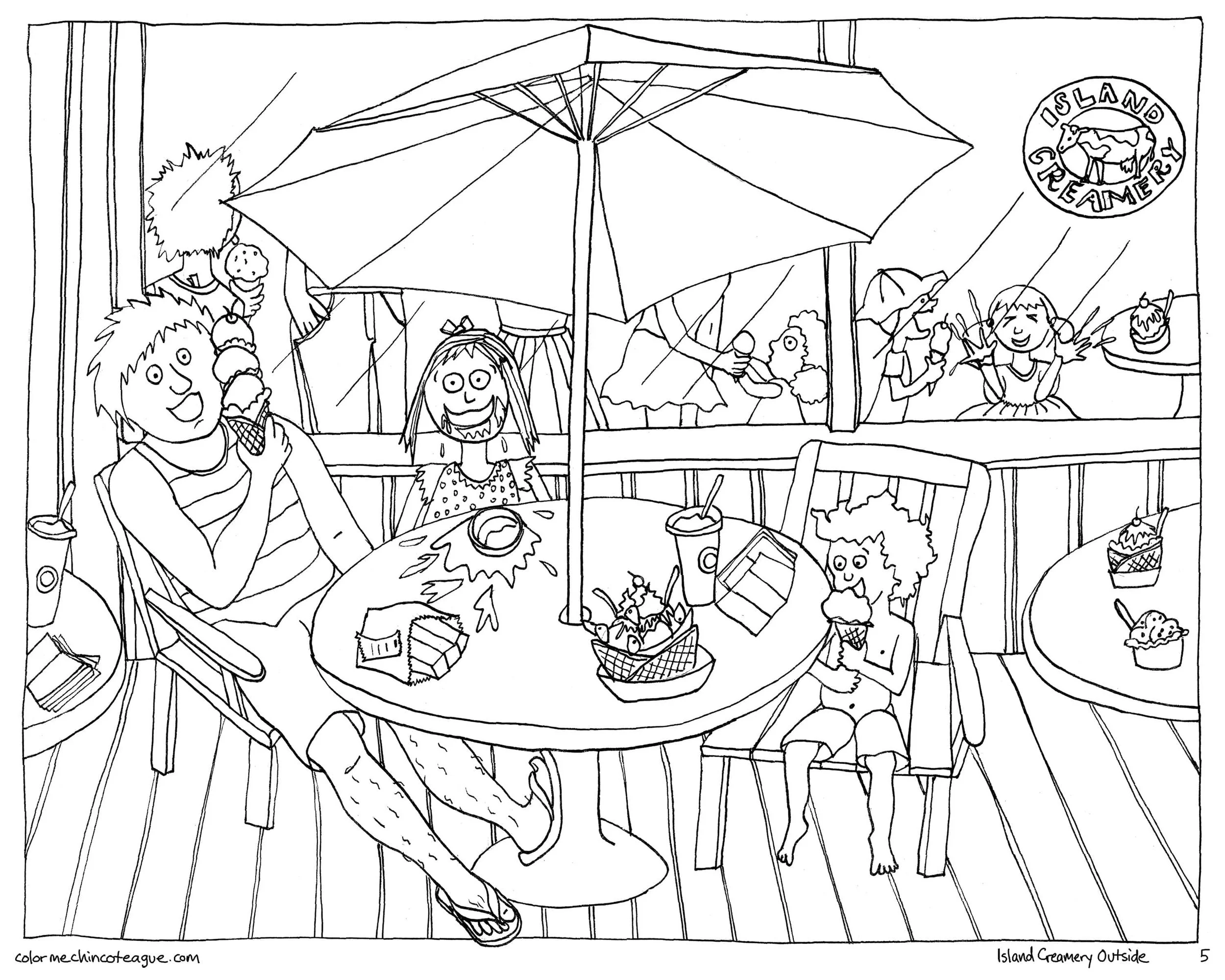 Chincoteague vacation coloring book