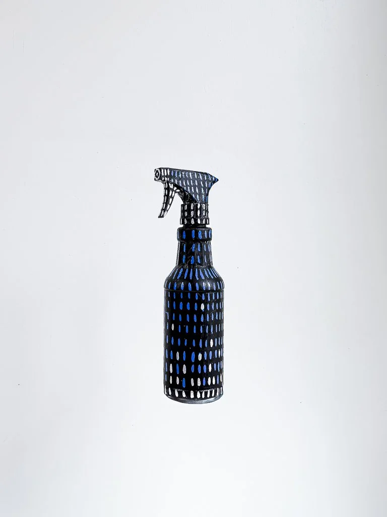 Cleaning Supply, (#571), 2026
Oil, Ink on Plastic
2 3/5  x  3  x  9 1/2  in.