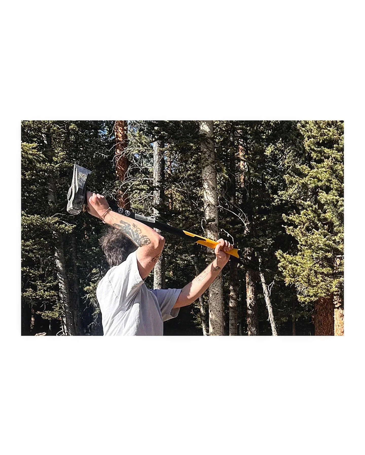 1. Choppin wood 2-4. Film (35mm) from summer 5. Me with huge package 😉