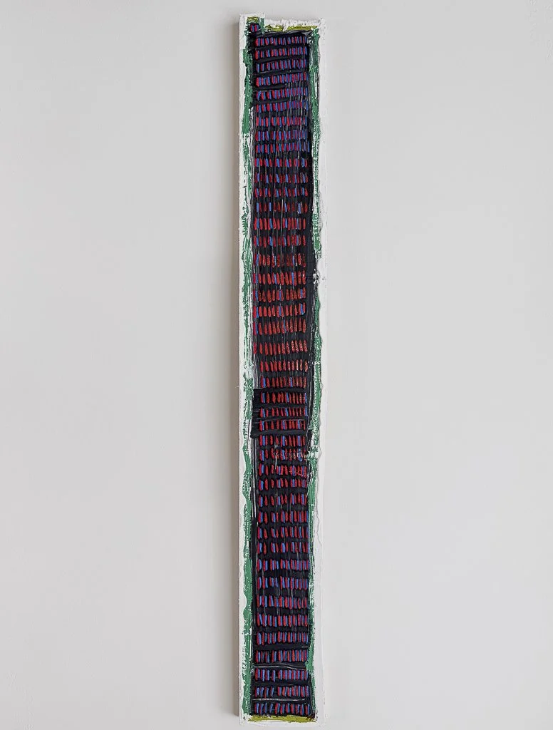 Untitled (799), 2026
Oil, Ink on Wood
3 1/4  x  26 1/4  in.