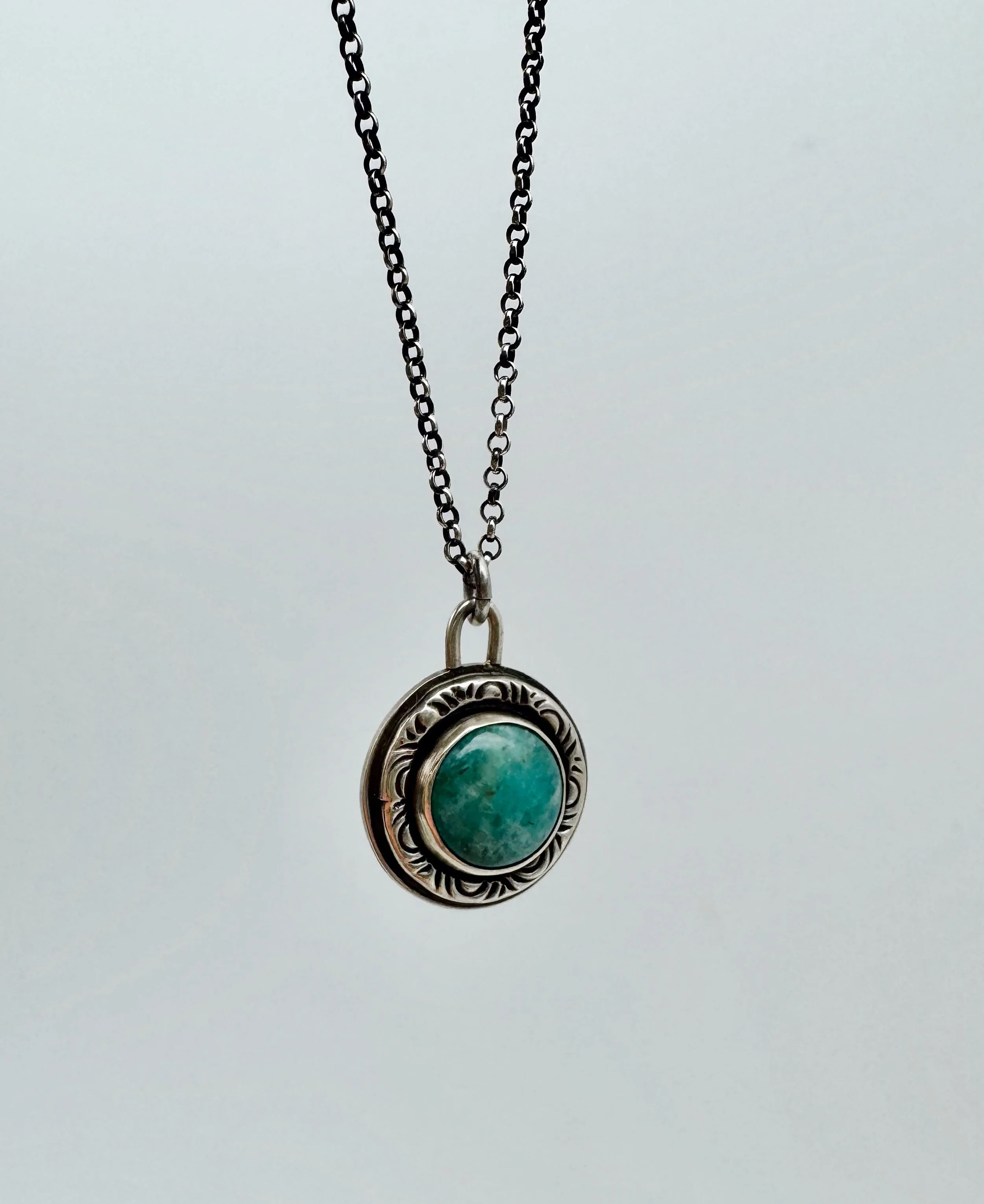Amazonite Silver Necklace