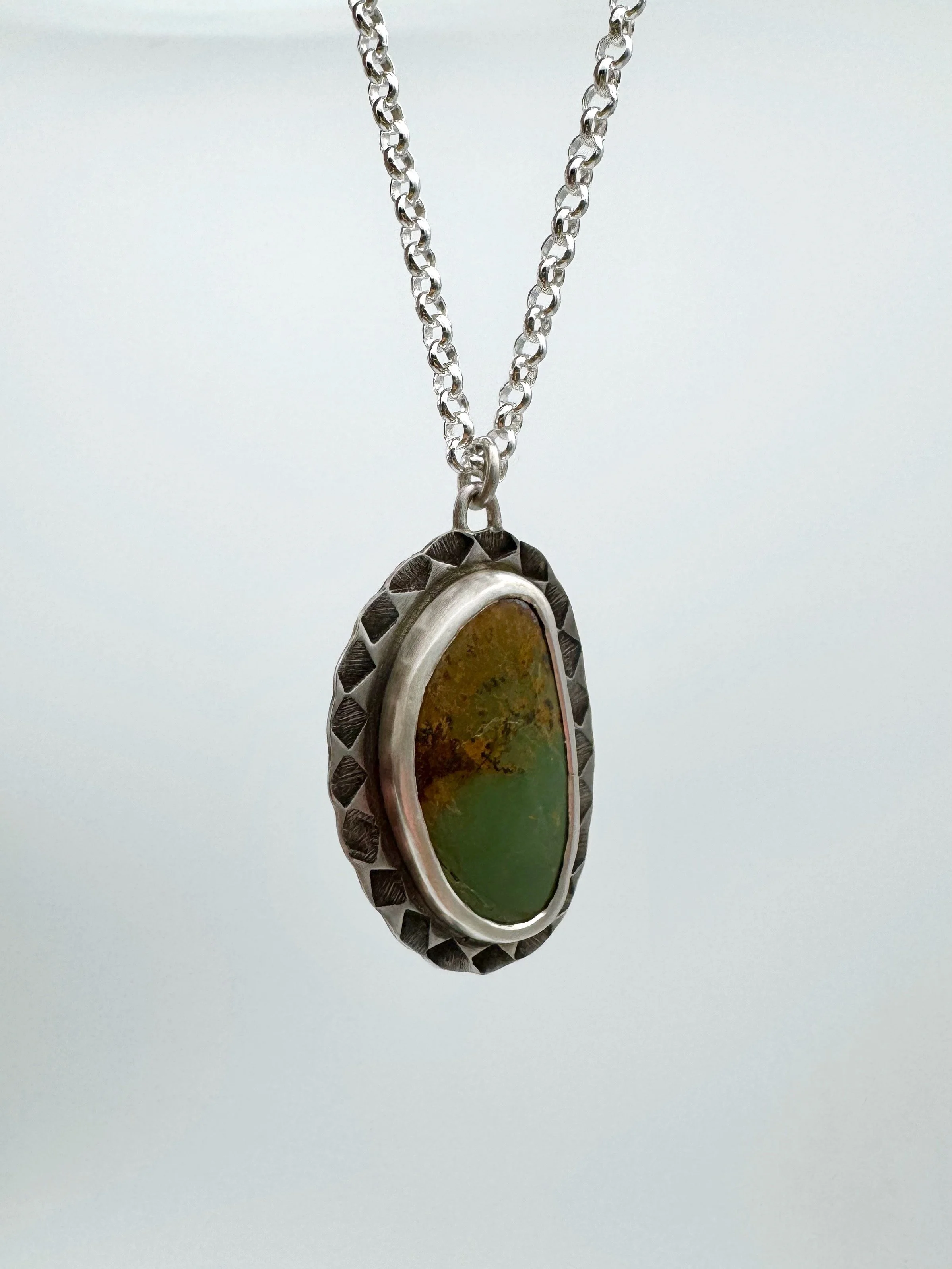 Royston Turquoise Silver Necklace