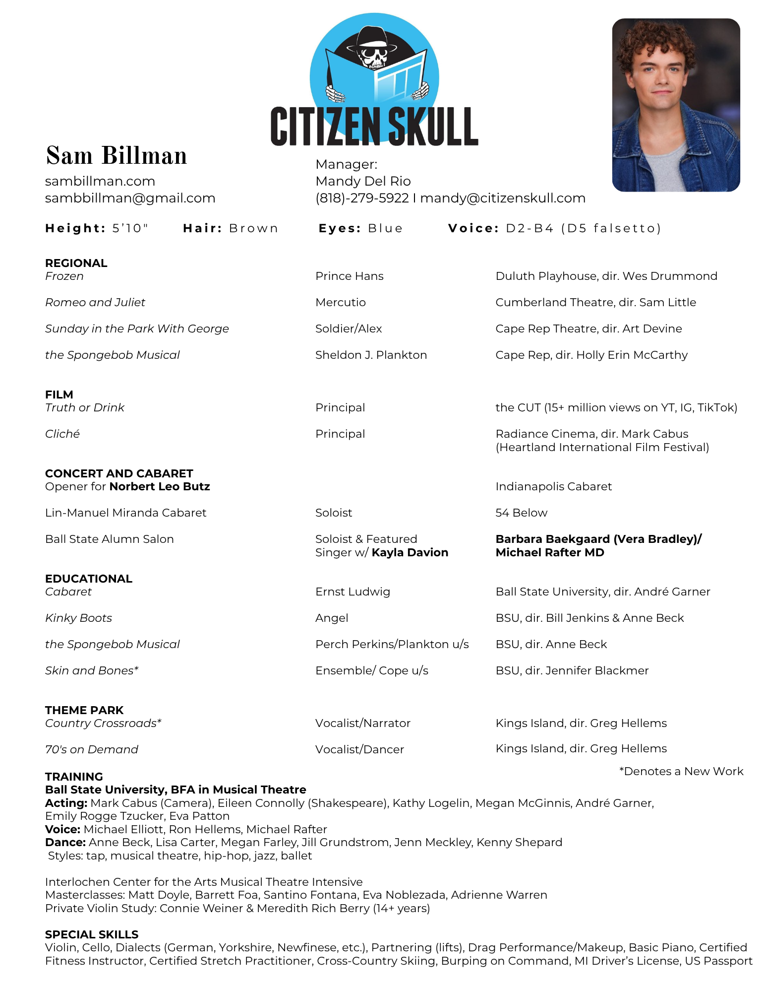 Sam Billman Resume 