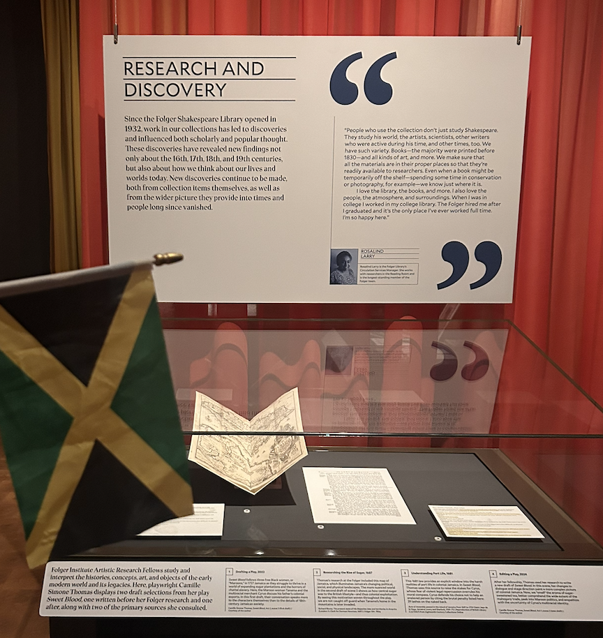 Sweet Blood in The Folger's  "How to Be  A Power Player" exhibit 2025