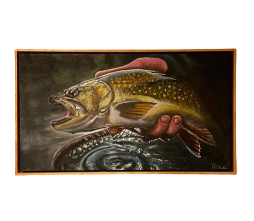 ORIGINAL '26 | Island Brookie | OIL ON PANEL | 22" X 13"