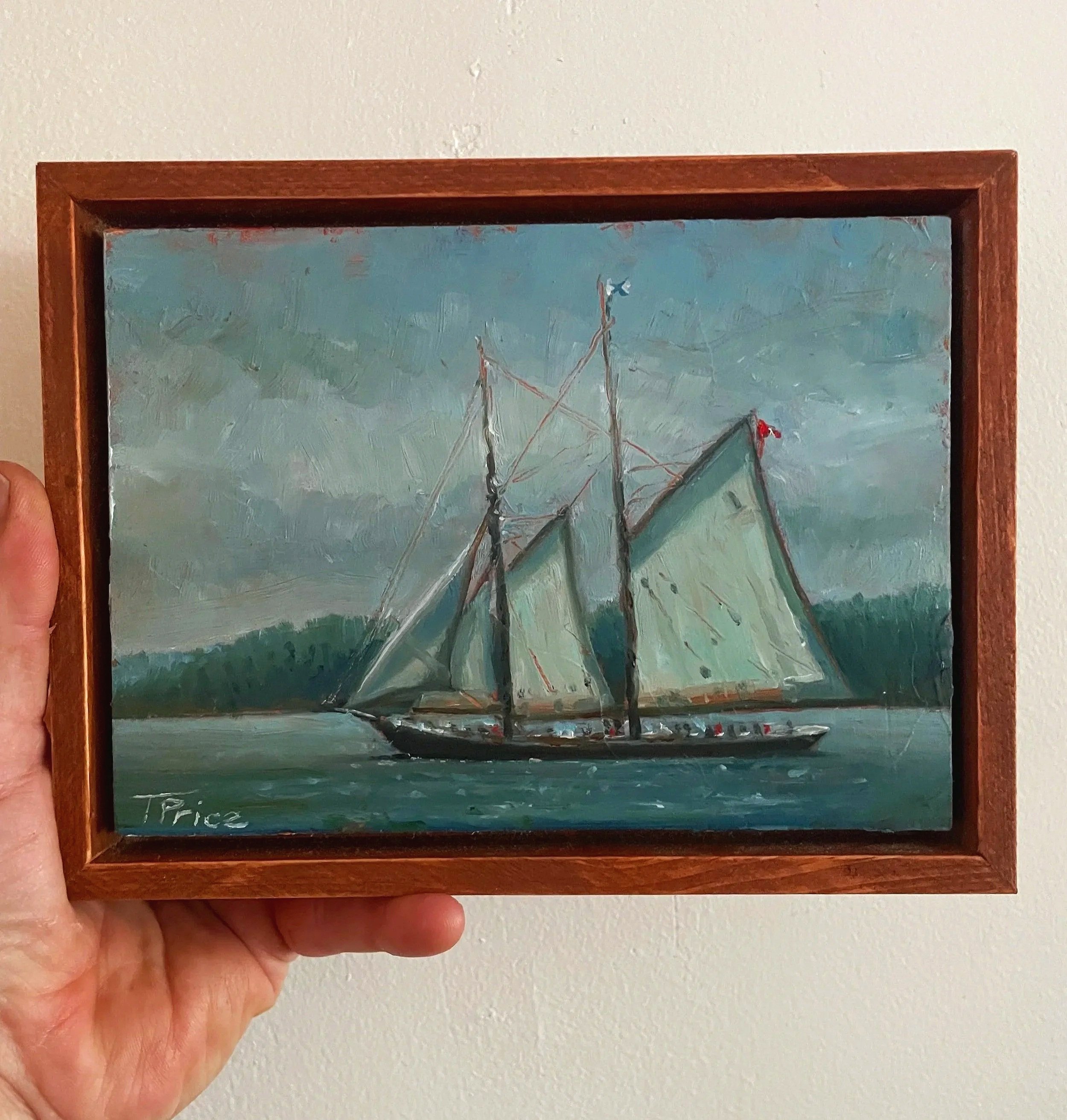 SOLD - ORIGINAL '26 | "Bluenose II" | OIL ON PANEL | 7" X 5"