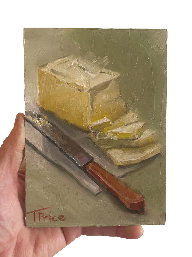 SOLD | ORIGINAL | Butter | OIL ON PANEL | 5" X 7"