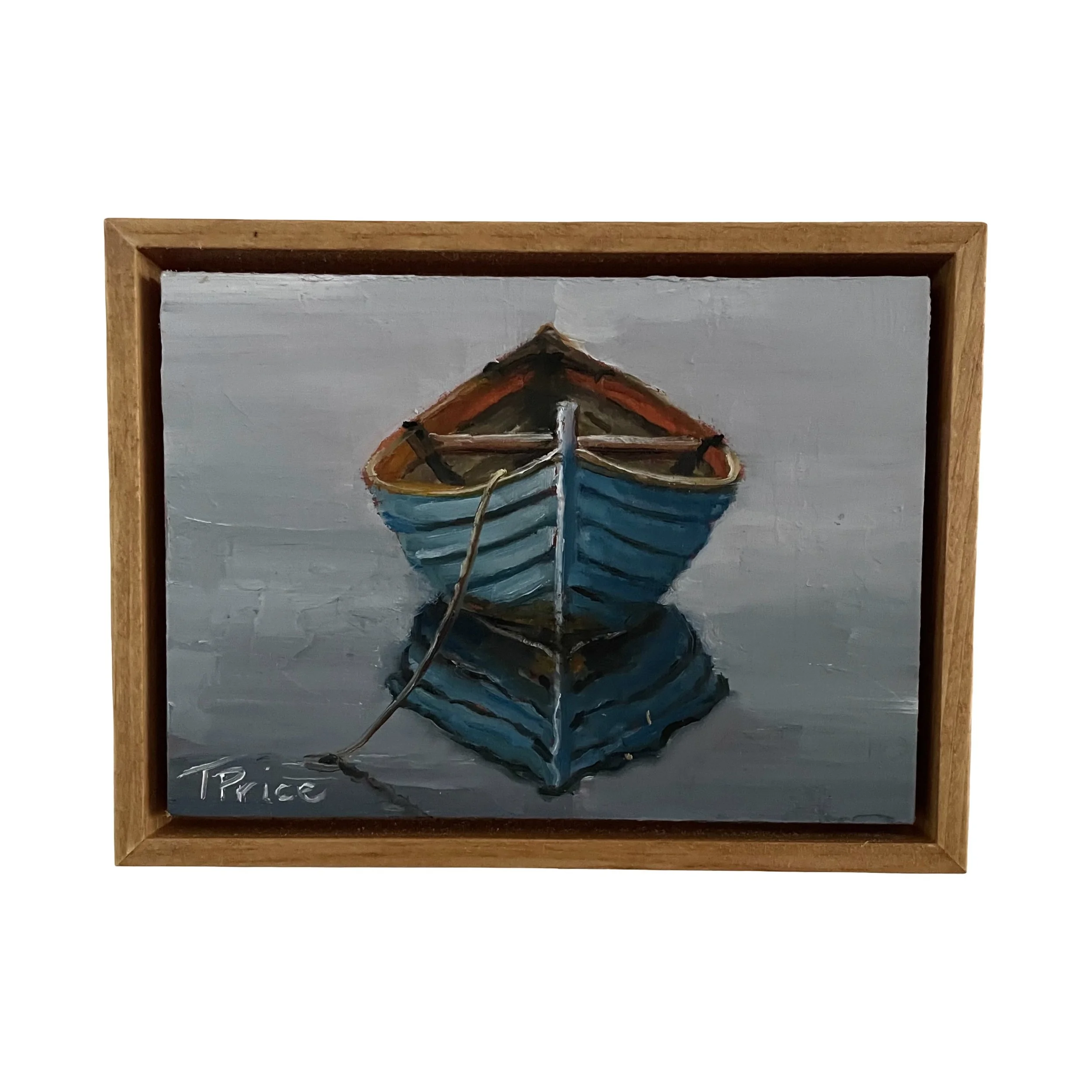 Blue Dory - 7" x 5", 2026 Original Oil, Framed
