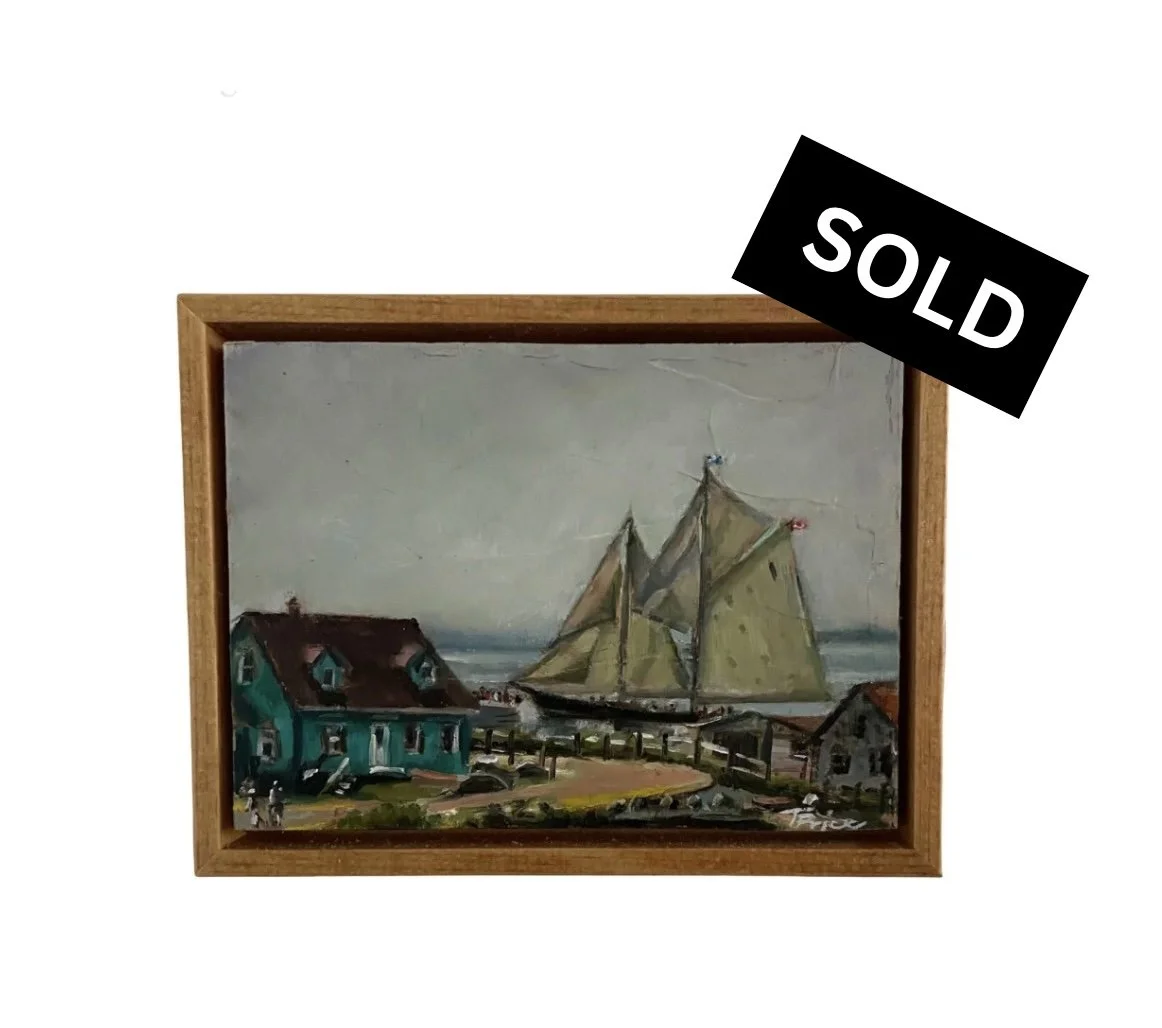 SOLD | Schooner View - 7" x 5", 2026 Original Oil, Framed