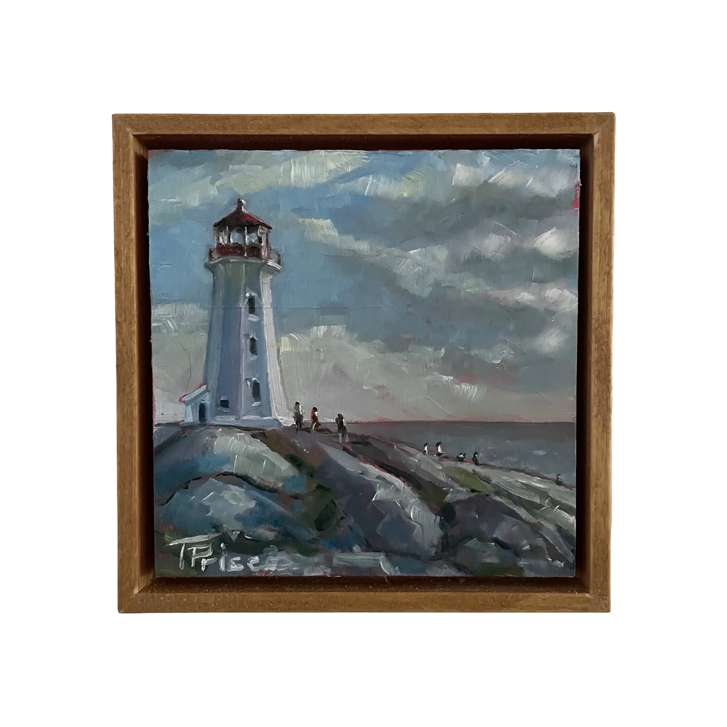 Peggy's Point - 6" x 6", 2026 Original Oil, Framed