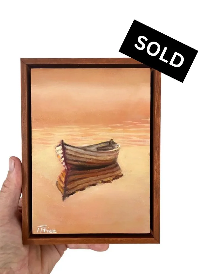 SOLD | Morning Dory - 5" x 7", Original Oil, Framed