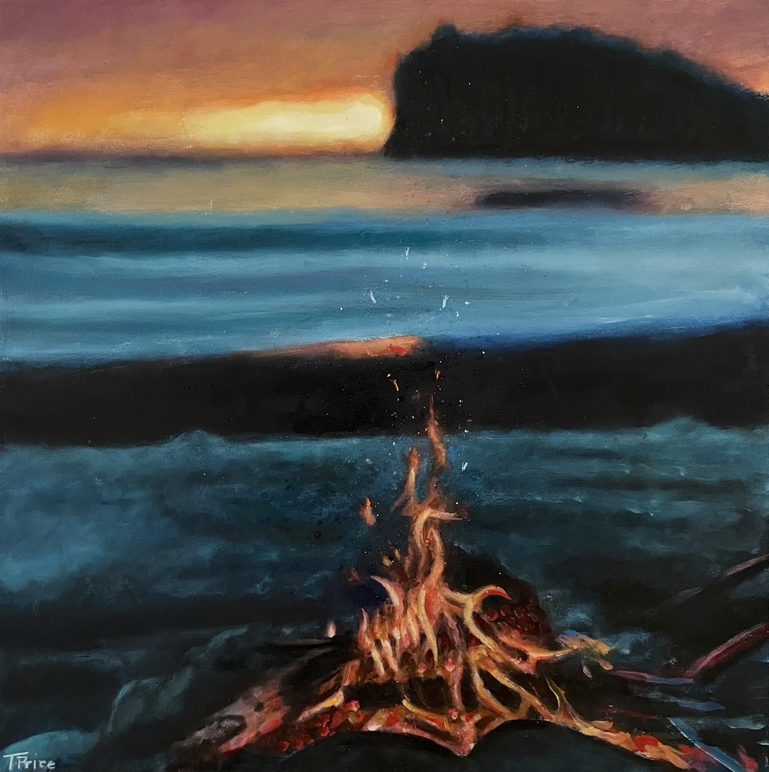 COMMISSION - ORIGINAL | Perfect Night | Oil on Panel | 16" X 16"