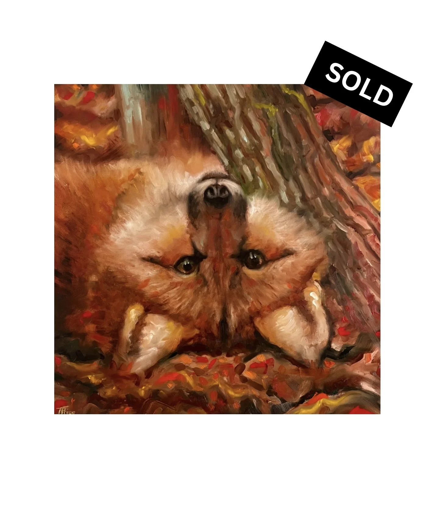 ORIGINAL | Upside Down | OIL ON PANEL | 24" X 24"