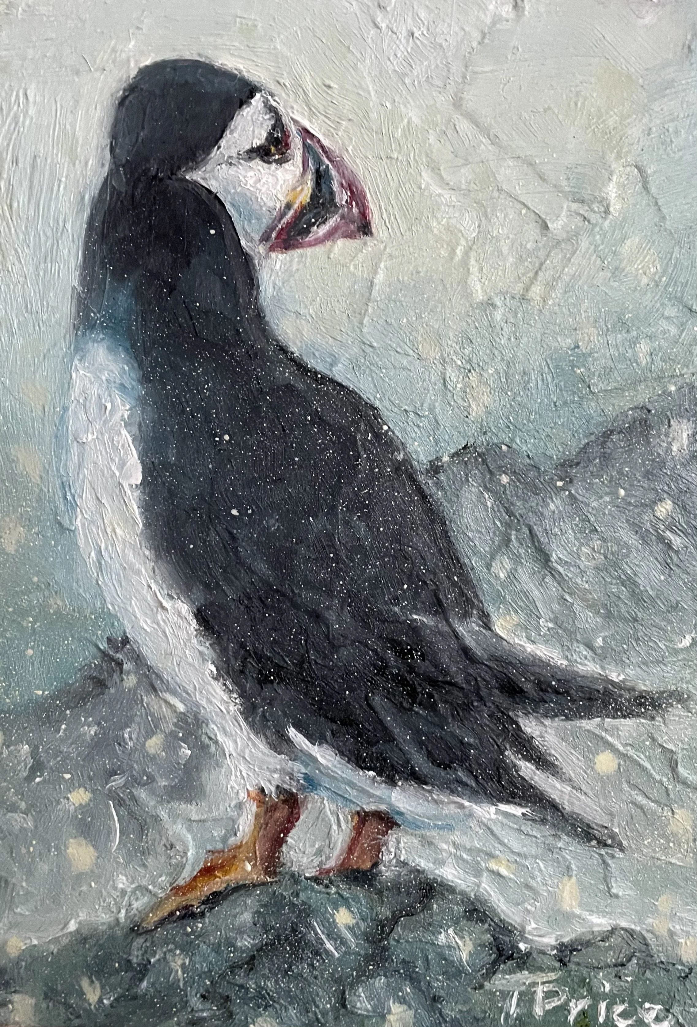 SOLD | Puffin | OIL ON PANEL | 5" X 7"